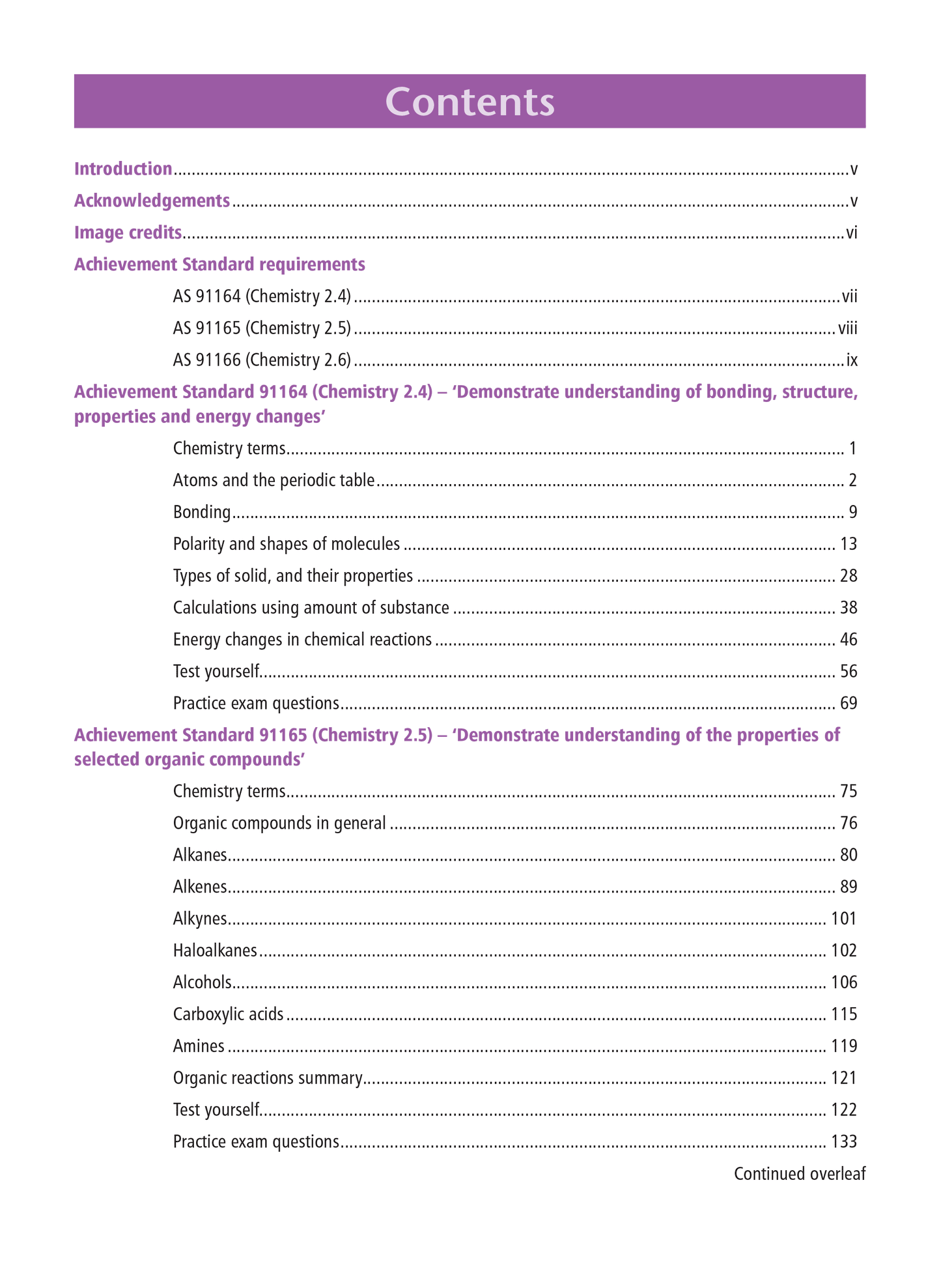 Level 2 Chemistry Externals Learning Workbook