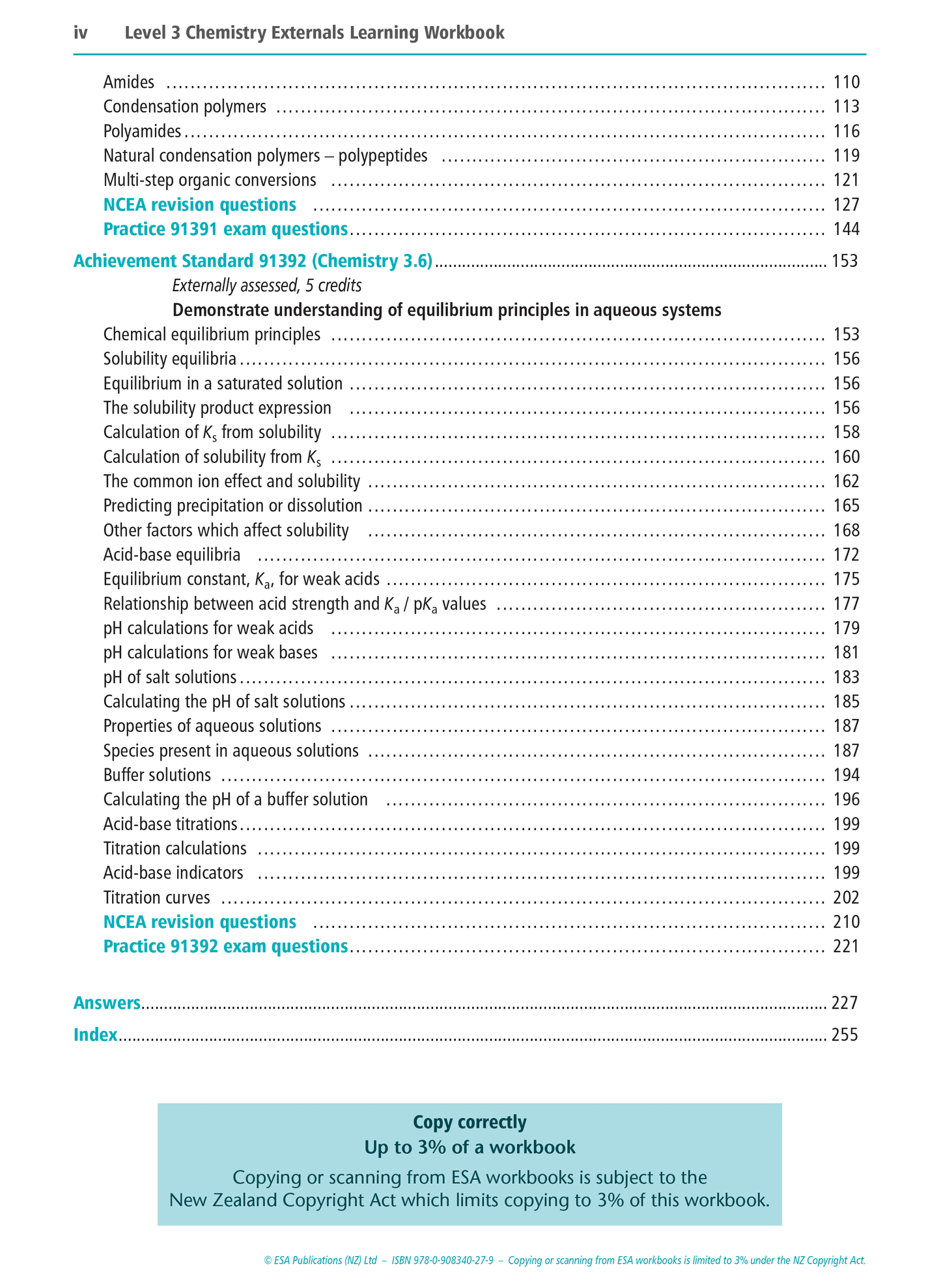 Level 3 Chemistry Externals Learning Workbook