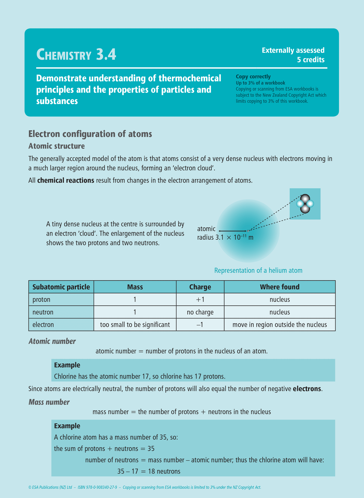 Level 3 Chemistry Externals Learning Workbook