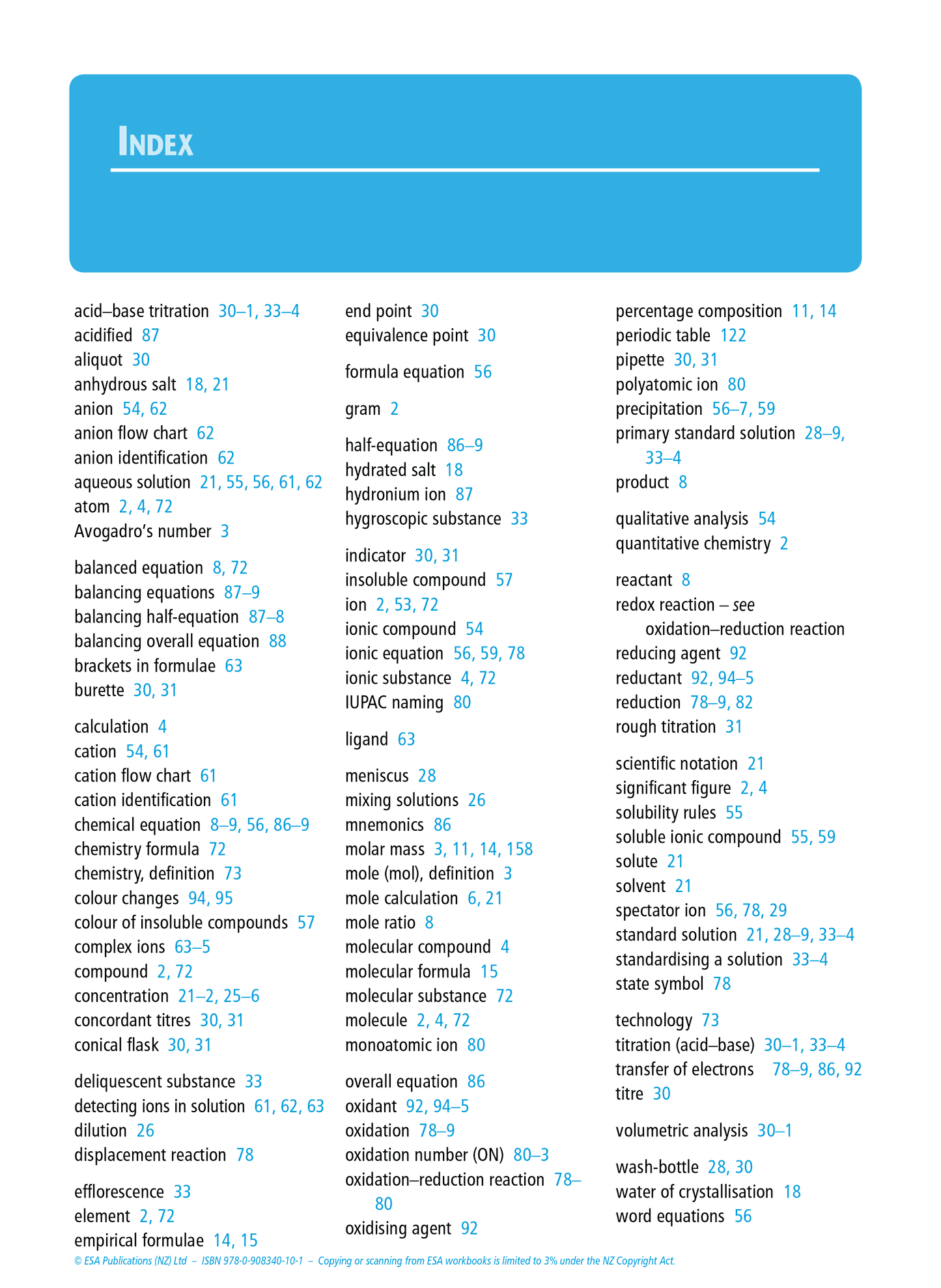 Level 2 Chemistry Internals Learning Workbook