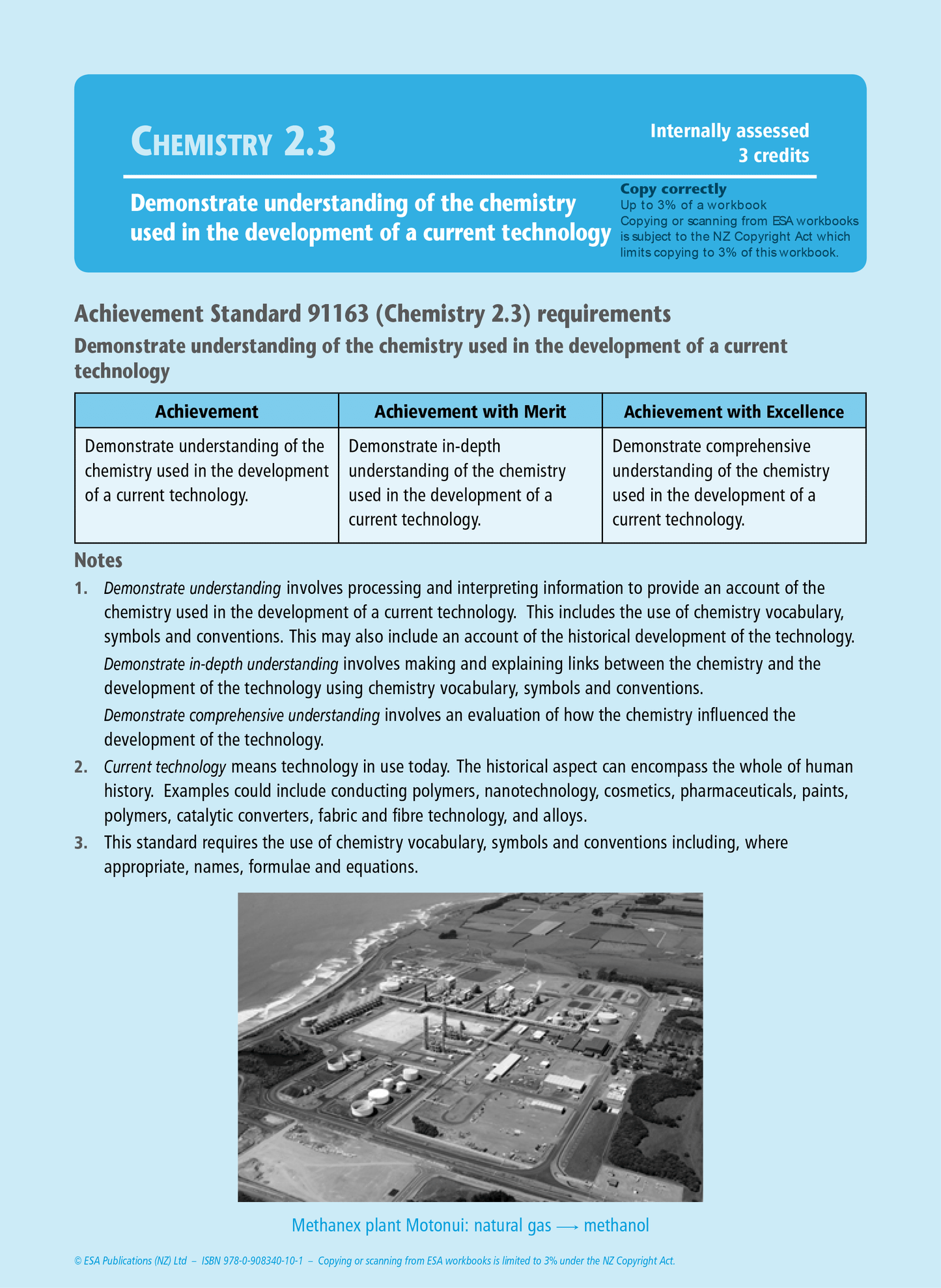 Level 2 Chemistry Internals Learning Workbook