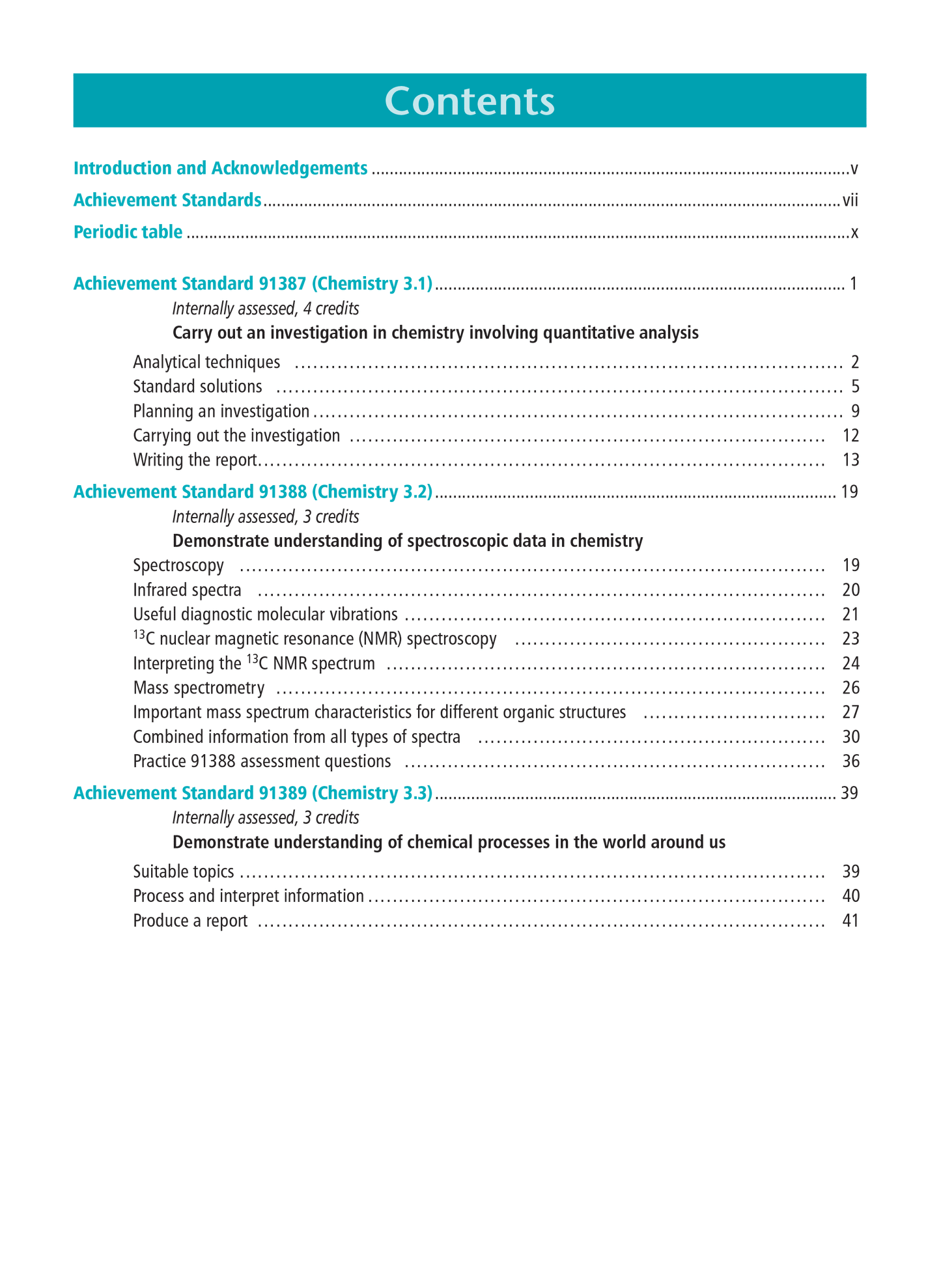 Level 3 Chemistry Internals Learning Workbook