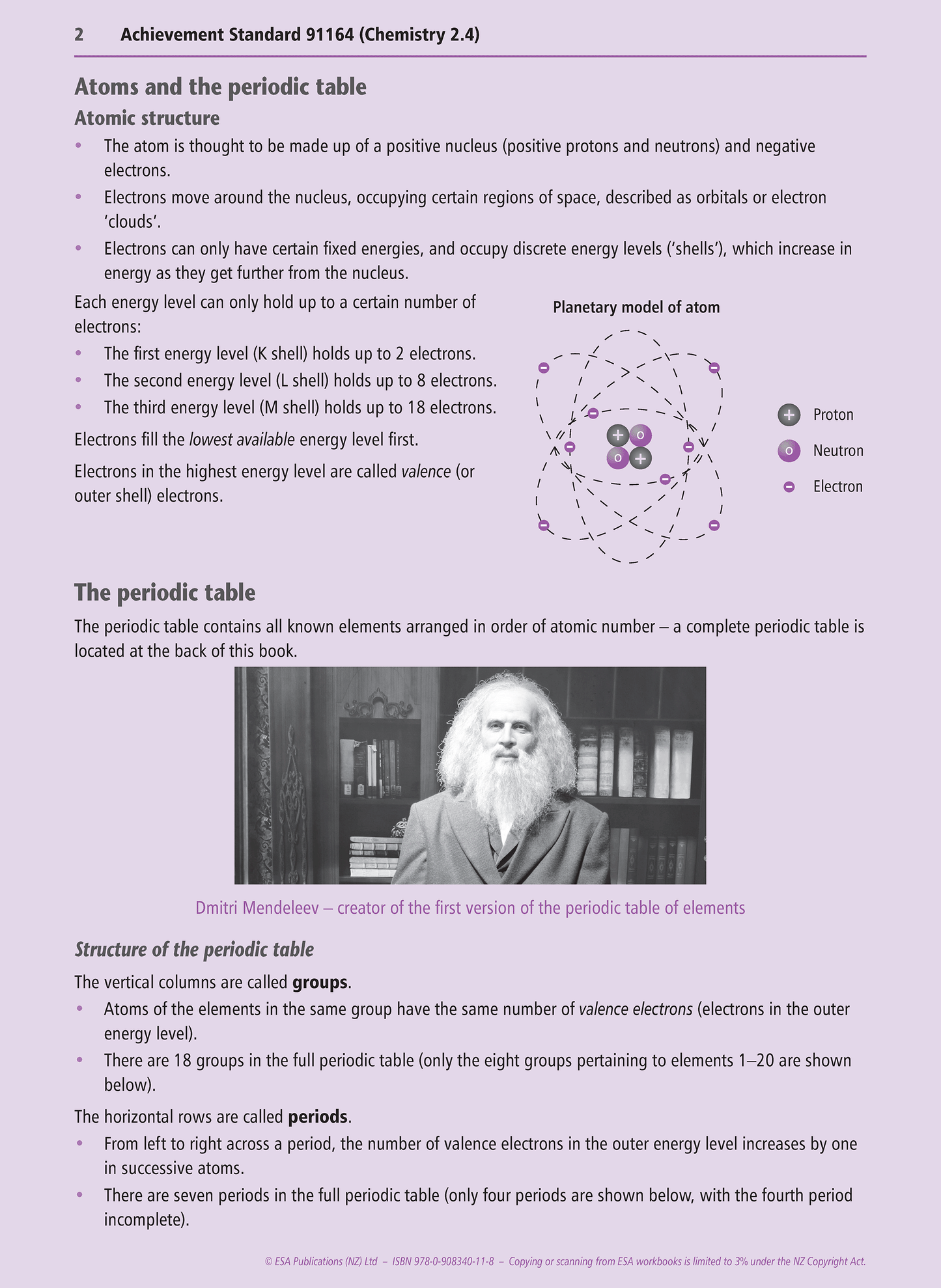 Level 2 Bonding, Structure, Properties & Energy Changes 2.4 Learning Workbook