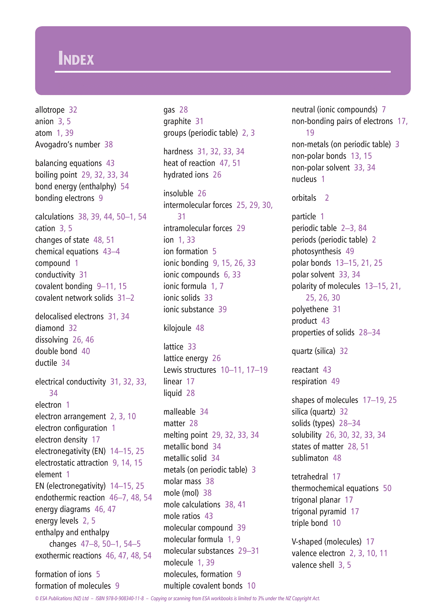 Level 2 Bonding, Structure, Properties & Energy Changes 2.4 Learning Workbook