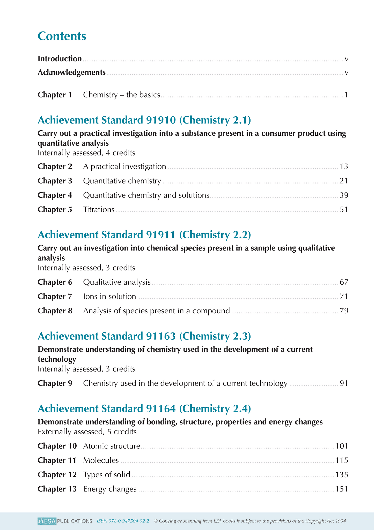 Level 2 Chemistry ESA Study Guide