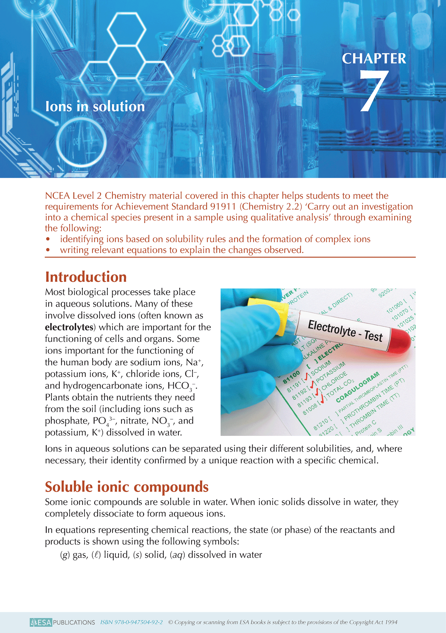 Level 2 Chemistry ESA Study Guide