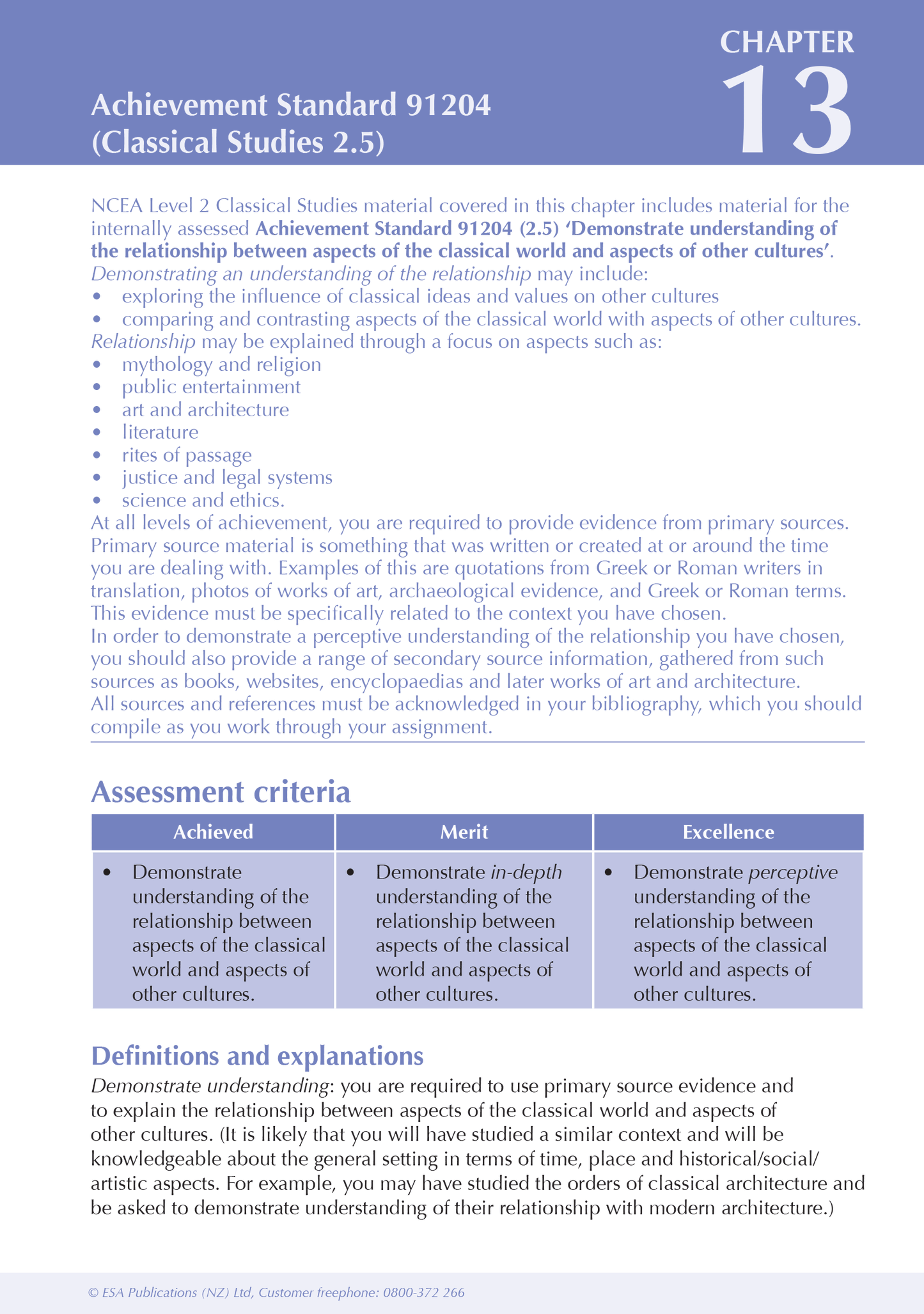 Level 2 Classical Studies ESA Study Guide