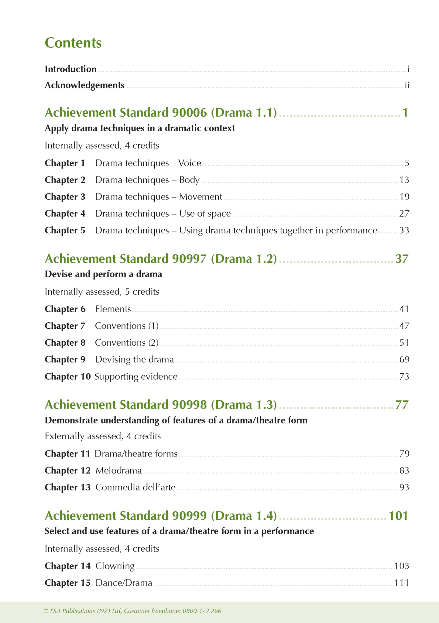 Level 1 Drama ESA Study Guide