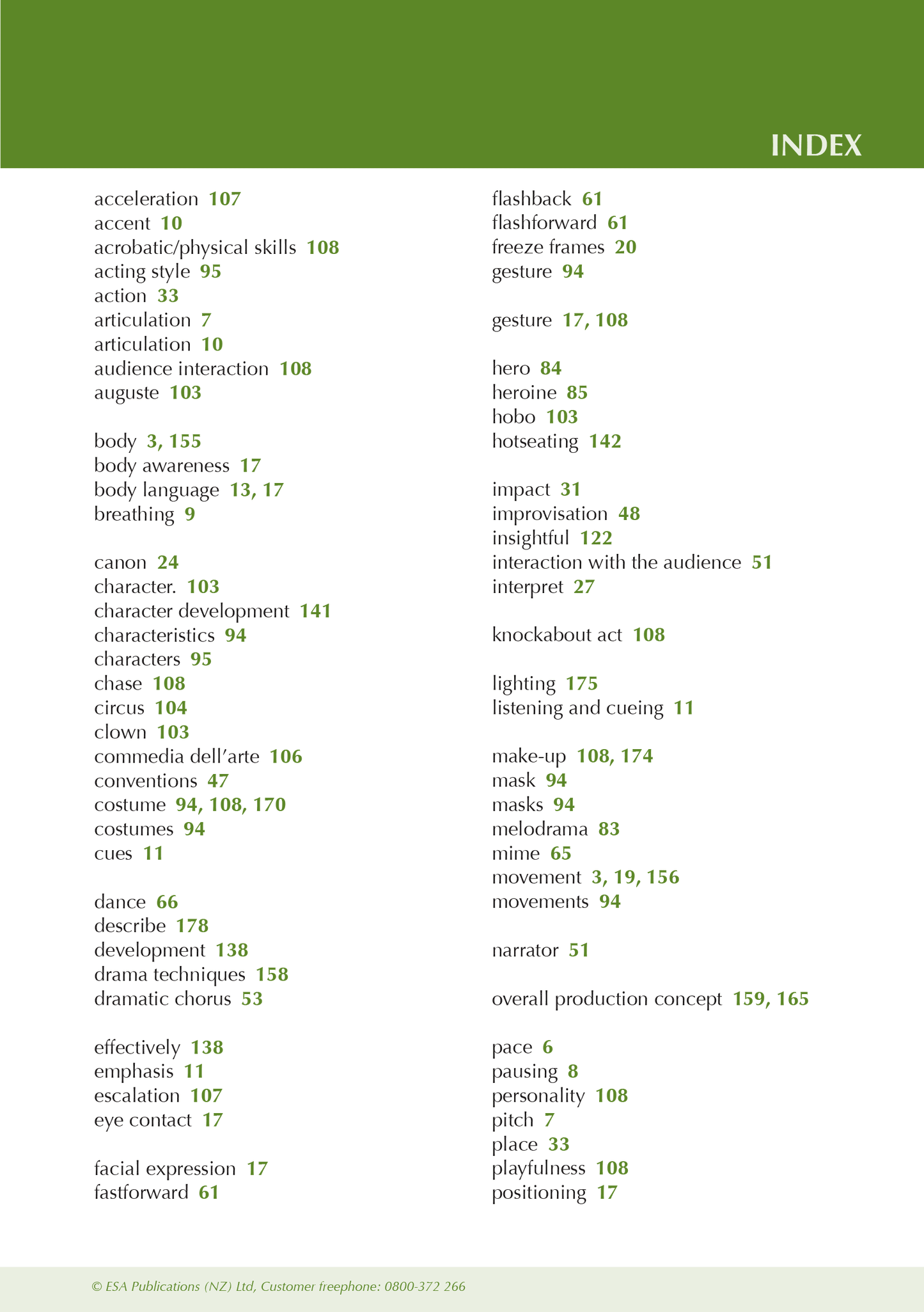 Level 1 Drama ESA Study Guide