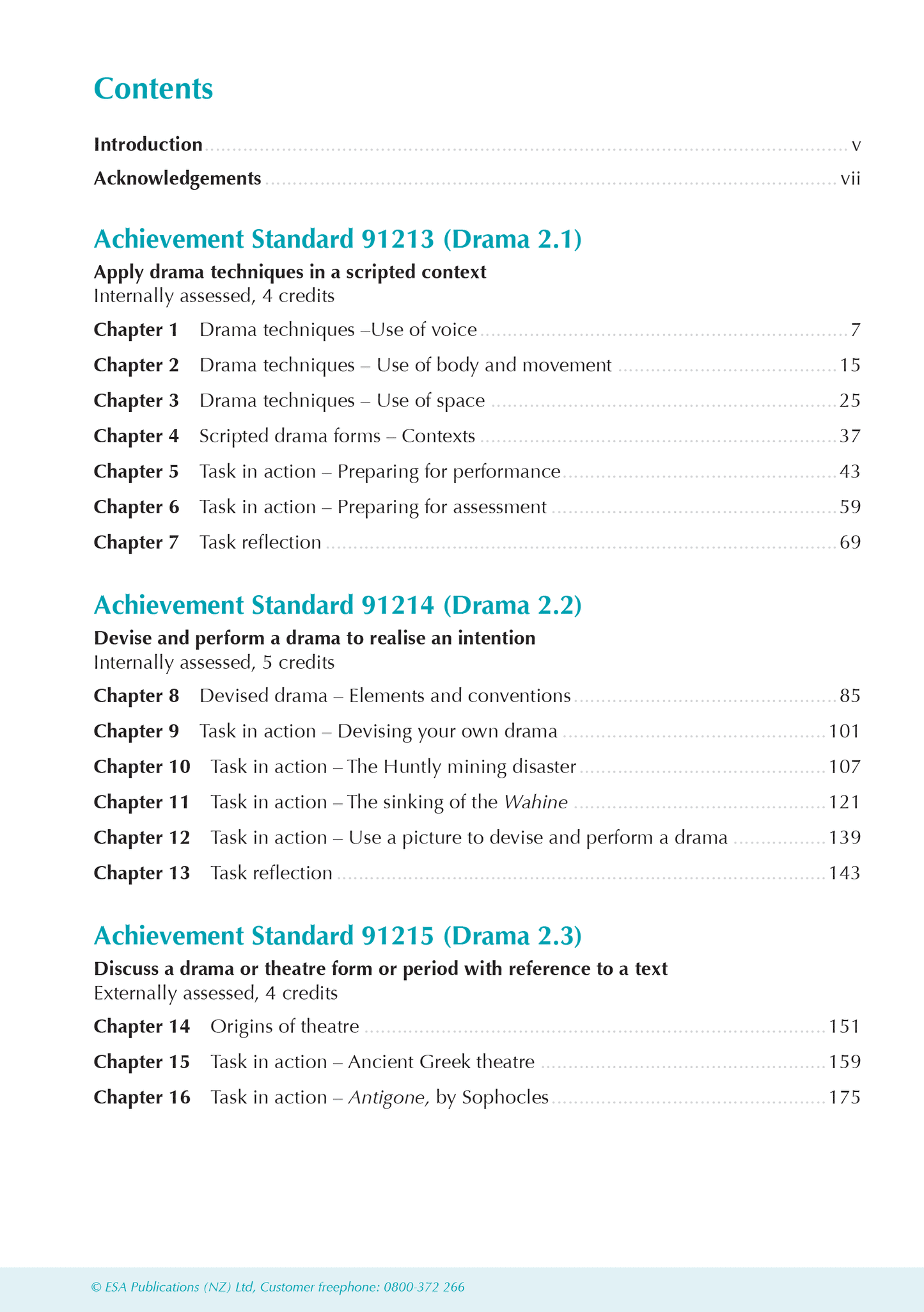 Level 2 Drama ESA Study Guide