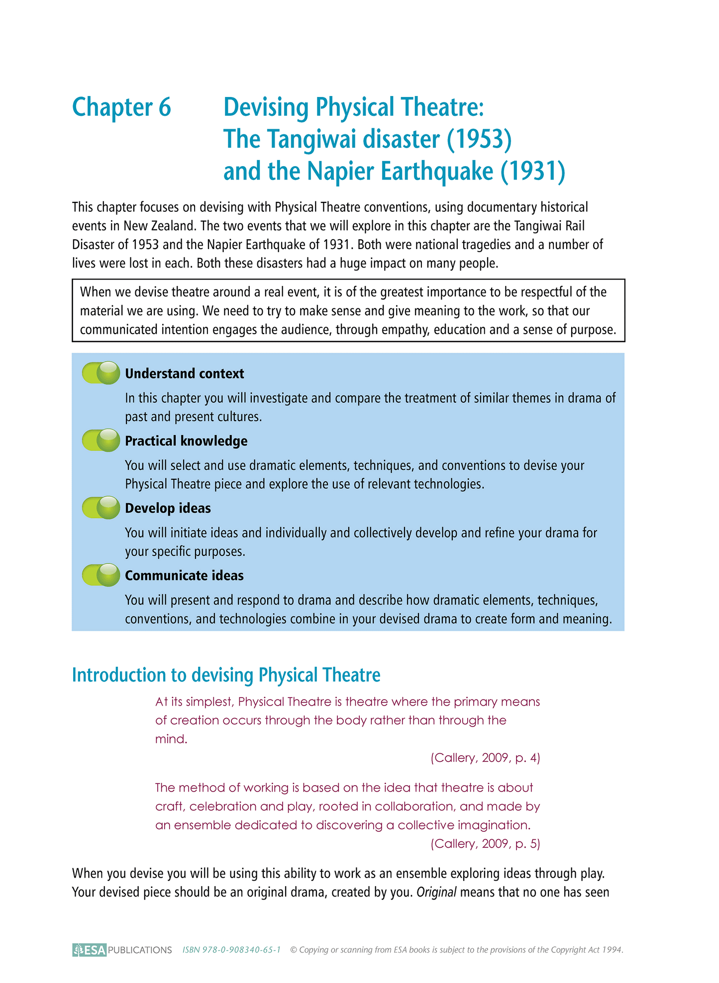 Drama Resources for New Zealand Senior Secondary Schools – Ko Te Ao Toi Whakaari: He Puka Rauemi mā Aotearoa