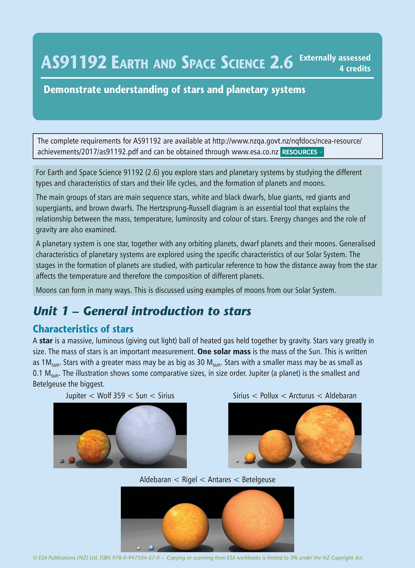 Level 2 Earth and Space Science Learning Workbook