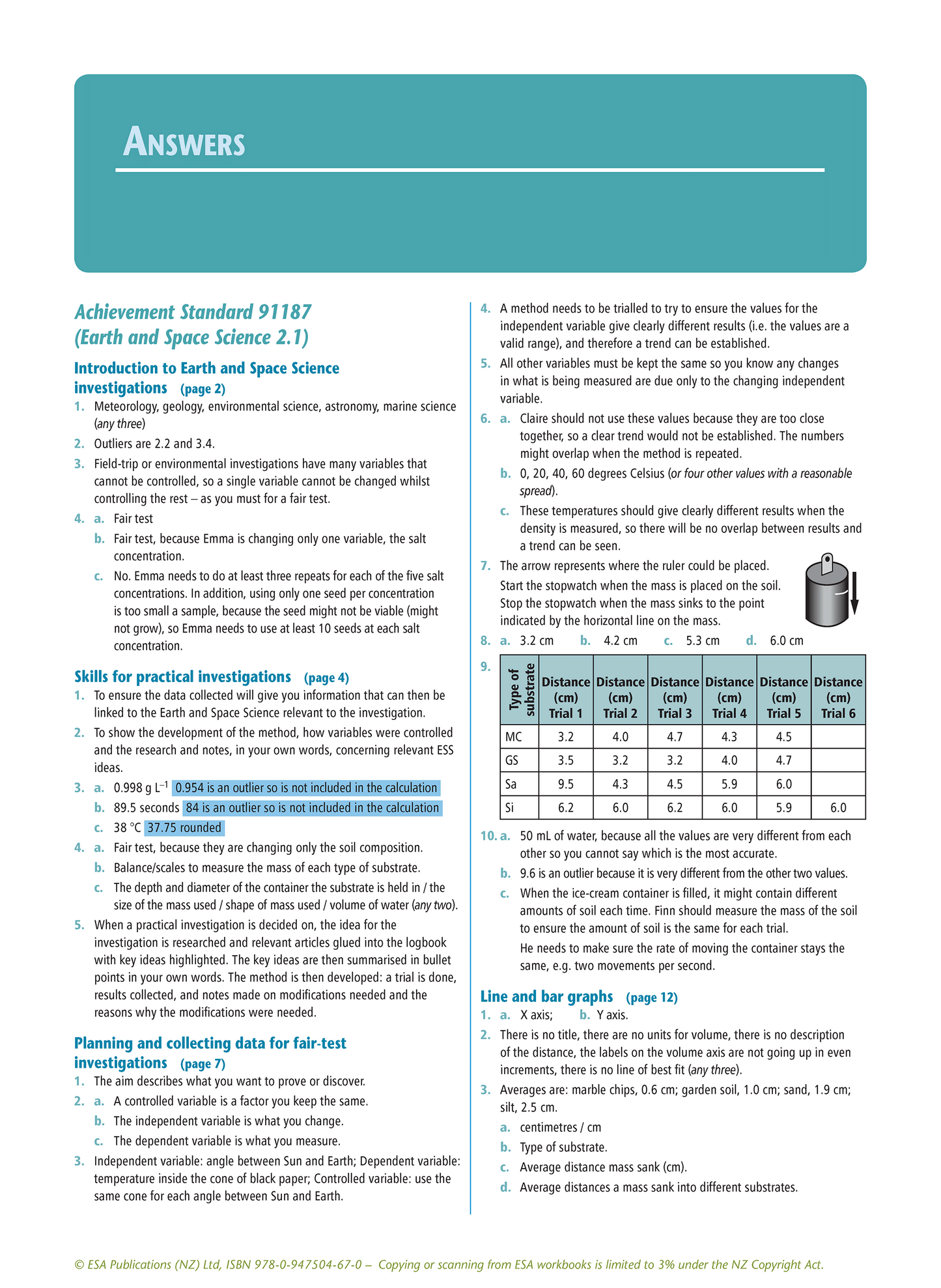 Level 2 Earth and Space Science Learning Workbook