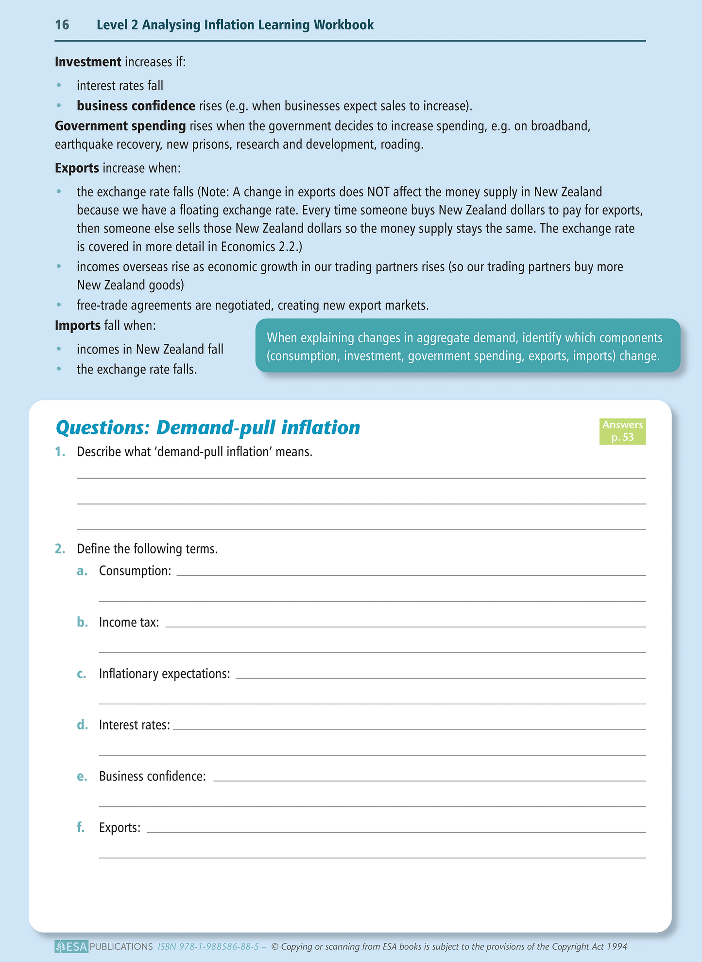 Level 2 Analysing Inflation 2.1 Learning Workbook