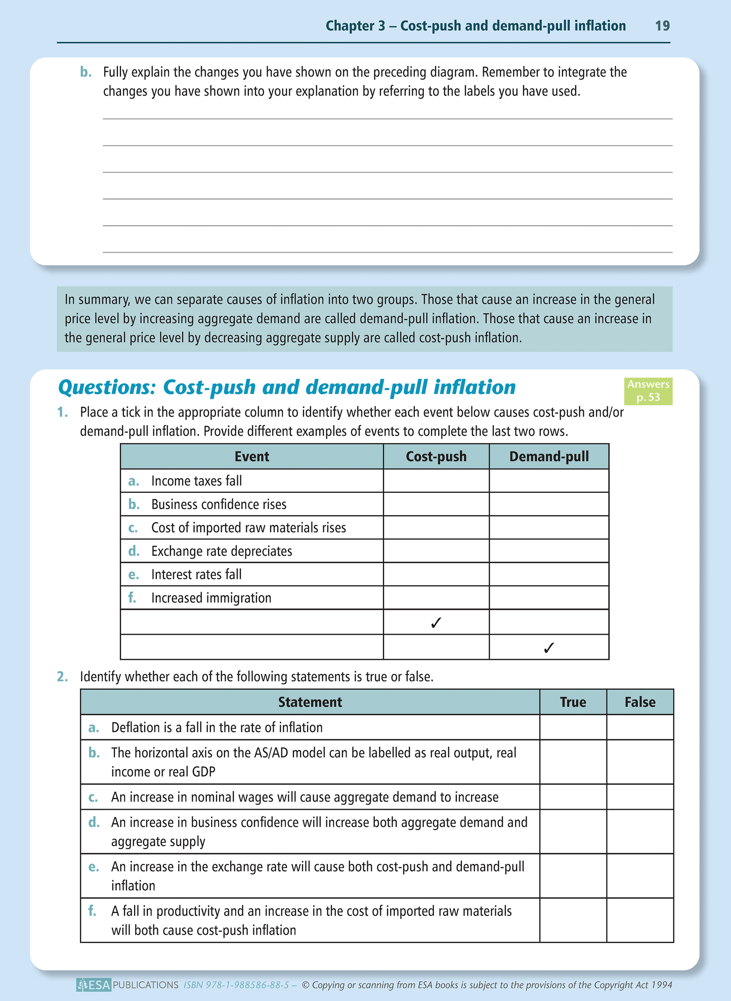 Level 2 Analysing Inflation 2.1 Learning Workbook