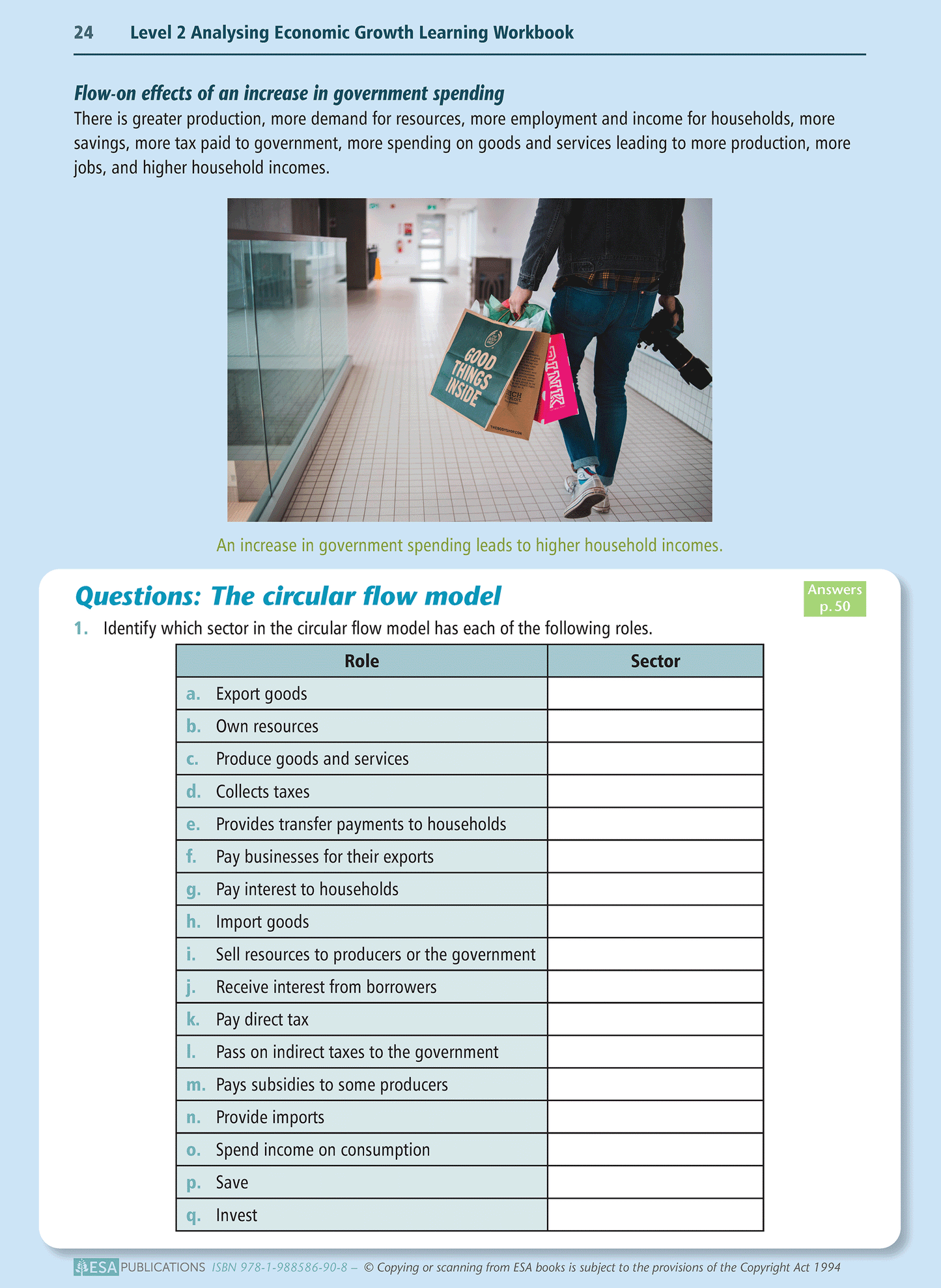 Level 2 Analysing Economic Growth 2.3 Learning Workbook