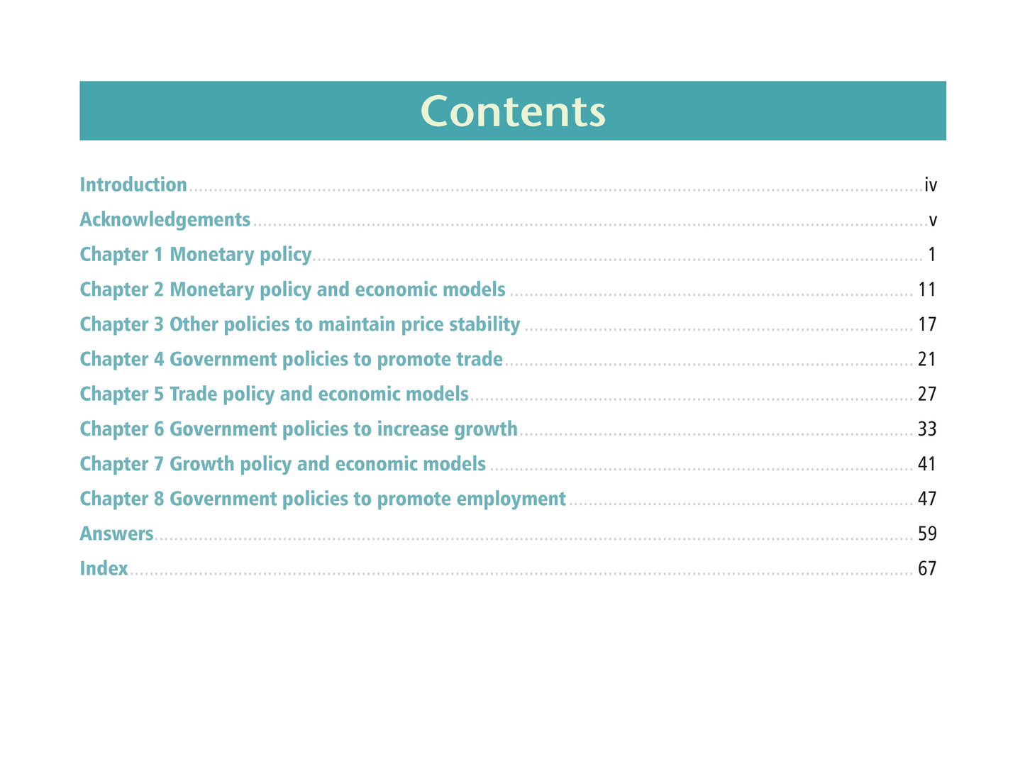 Level 2 Government Policies and Economic Issues 2.6 Learning Workbook