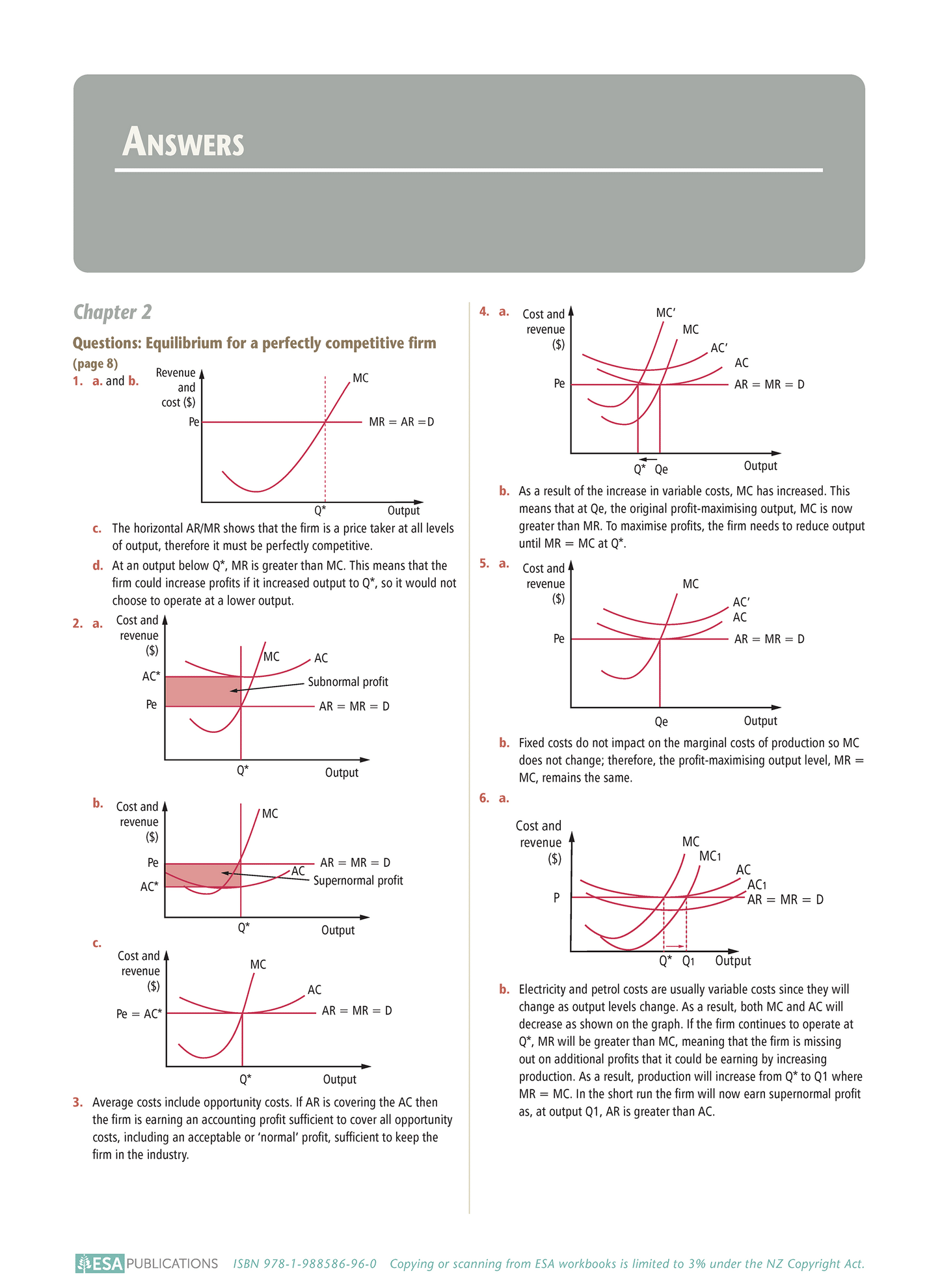 Level 3 Marginal Analysis of Market Structure Efficiency 3.2 Learning Workbook