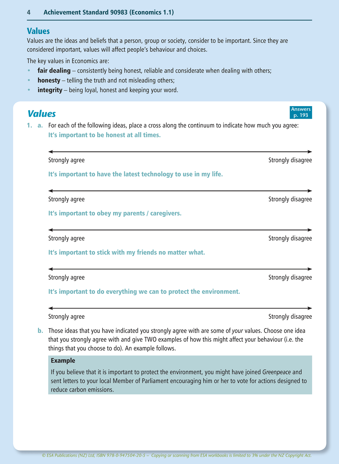 Level 1 Economics Learning Workbook