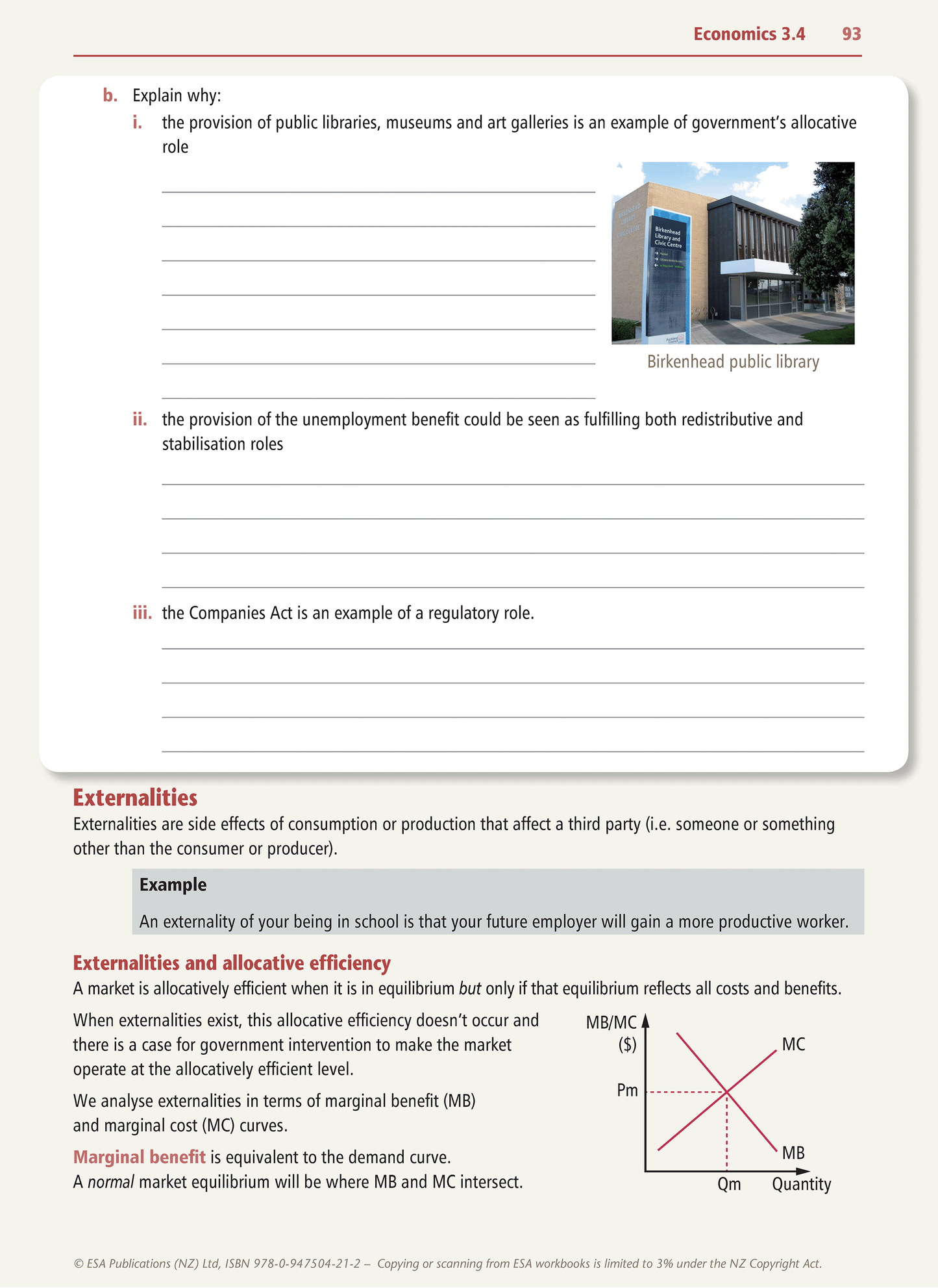 Level 3 Economics Learning Workbook