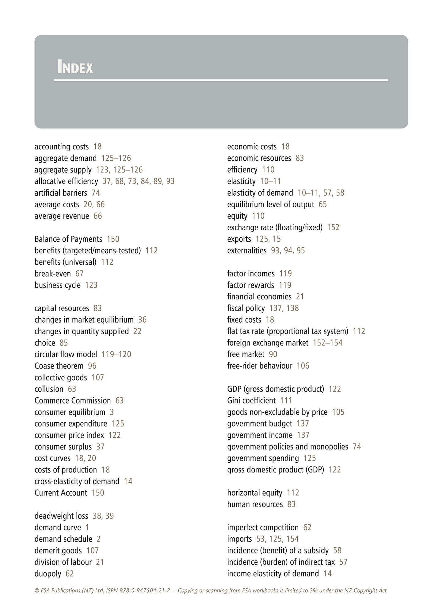 Level 3 Economics Learning Workbook