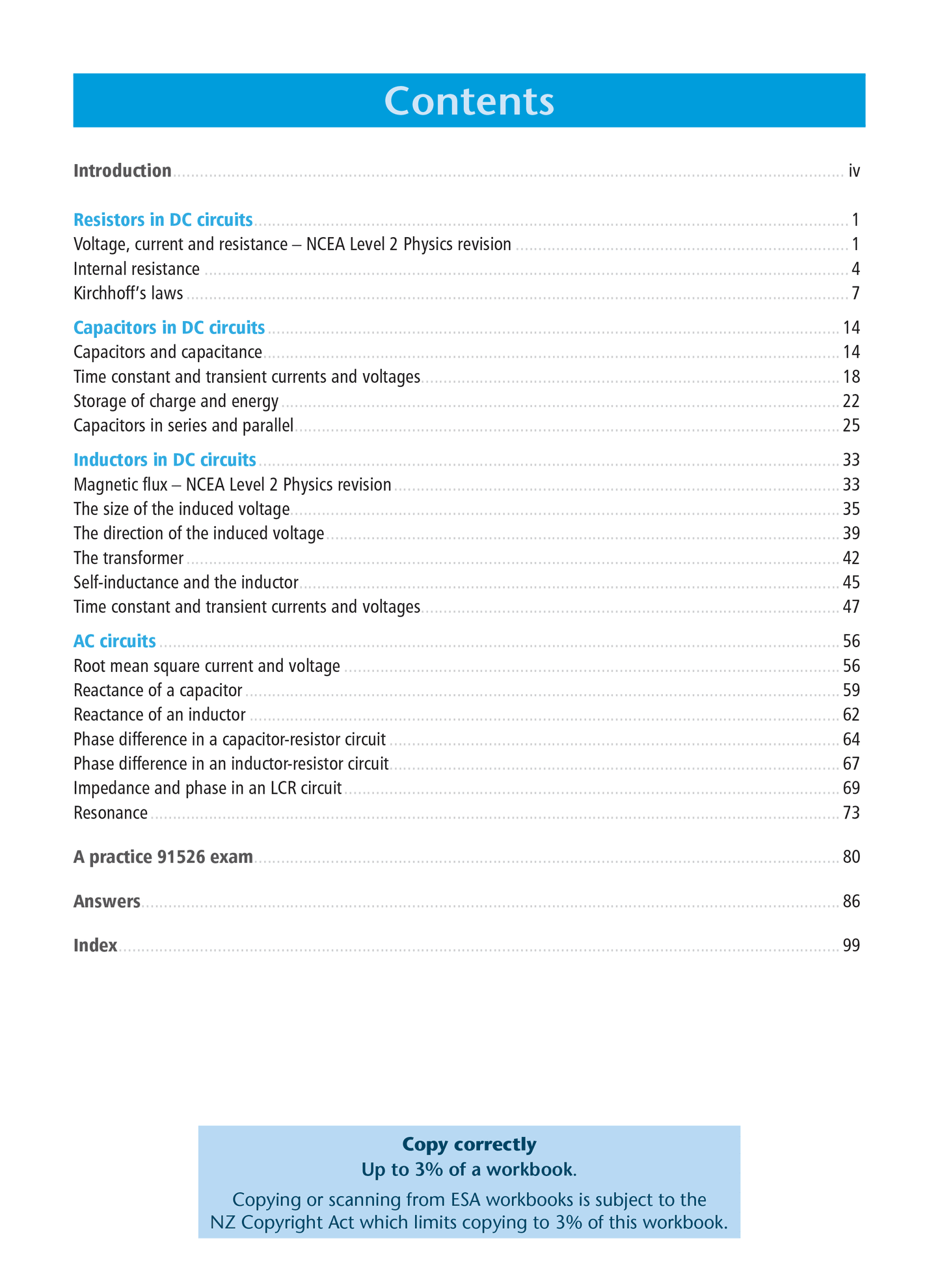 Level 3 Electrical Systems 3.6 Learning Workbook