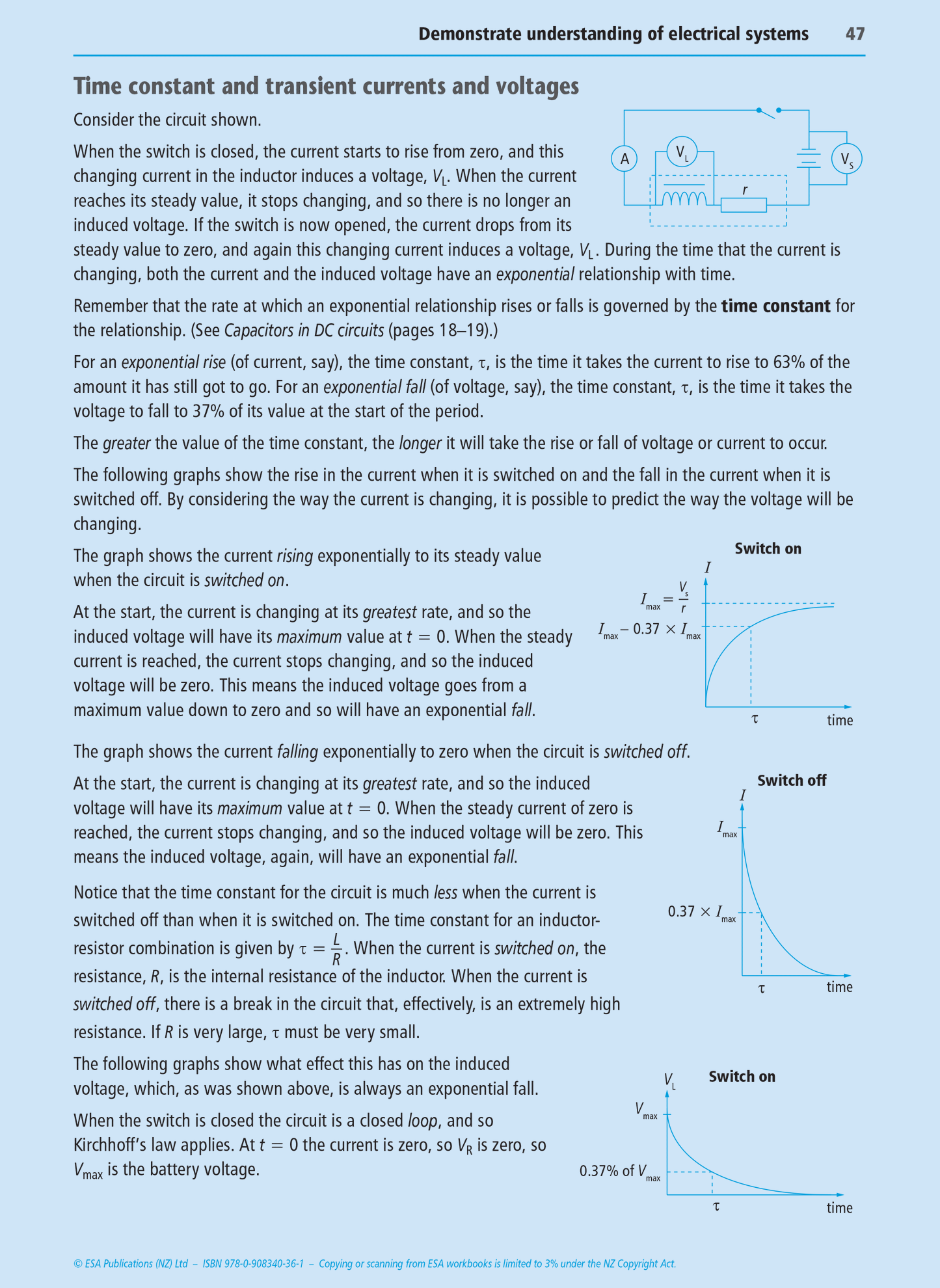 Level 3 Electrical Systems 3.6 Learning Workbook