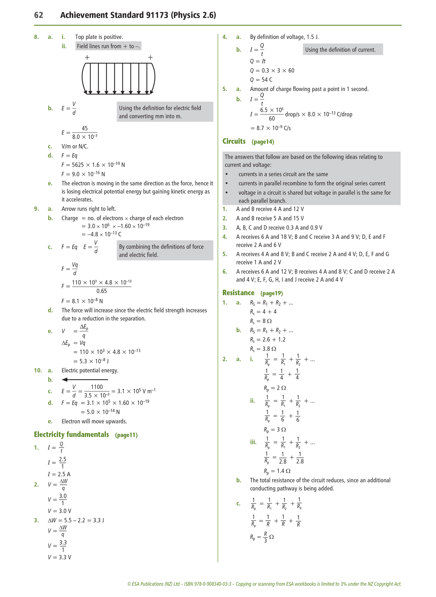 Level 2 Electricity and Electromagnetism 2.6 Learning Workbook