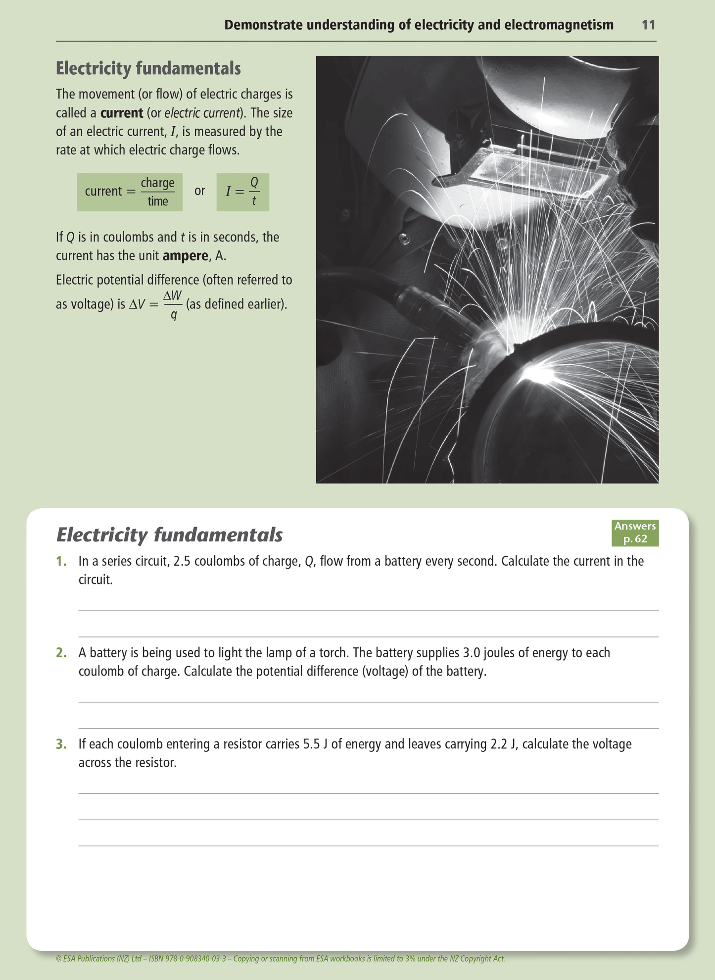 Level 2 Electricity and Electromagnetism 2.6 Learning Workbook