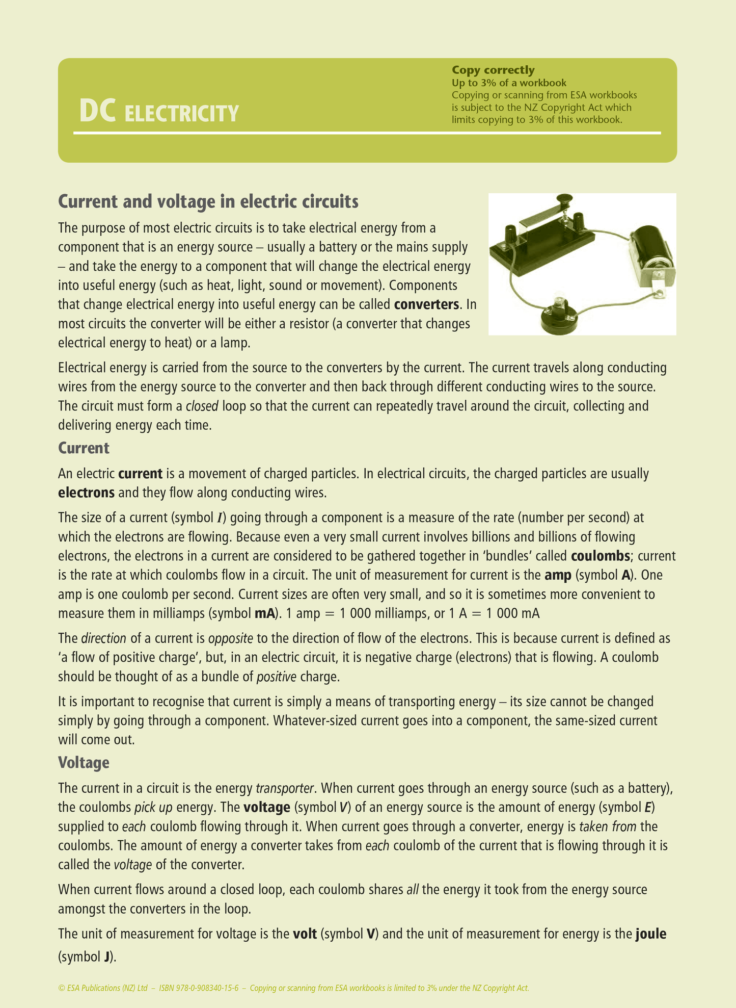Level 1 Electricity and Magnetism 1.3 Learning Workbook