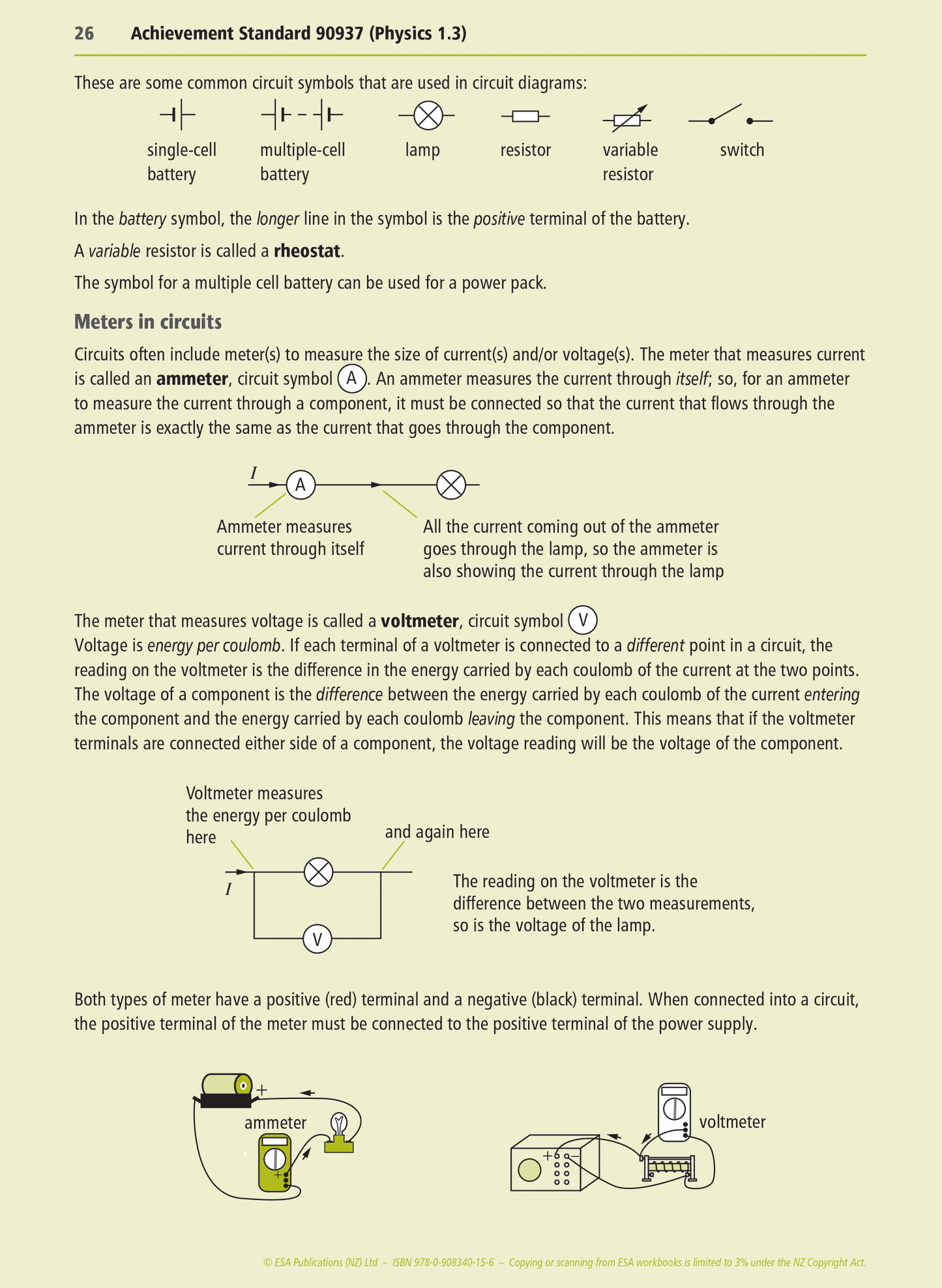 Level 1 Electricity and Magnetism 1.3 Learning Workbook