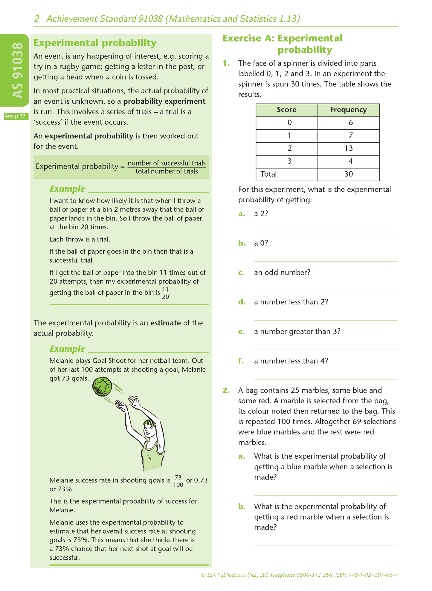 Level 1 Elements of Chance 1.13 Learning Workbook