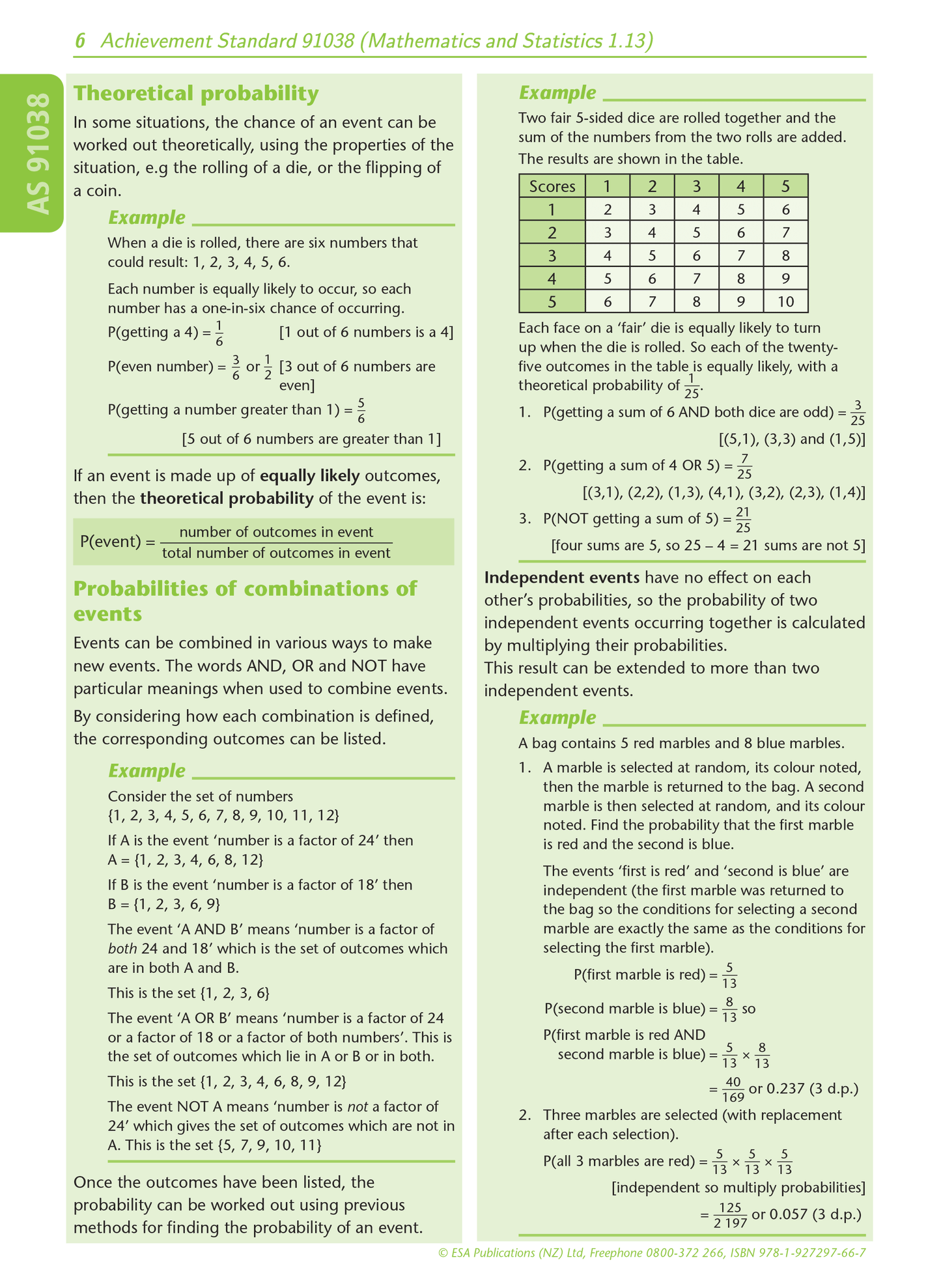 Level 1 Elements of Chance 1.13 Learning Workbook