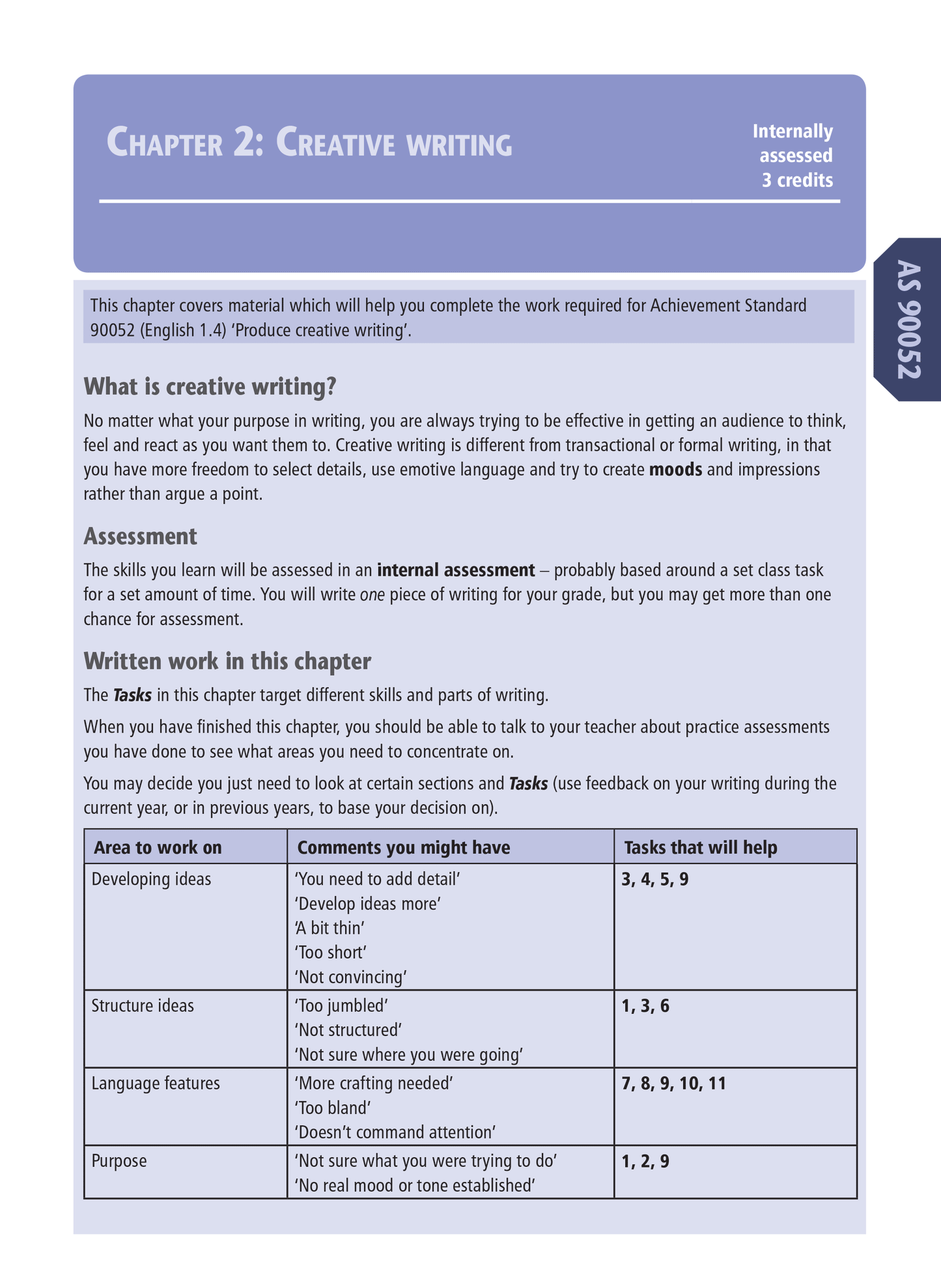 Level 1 English Internals Learning Workbook