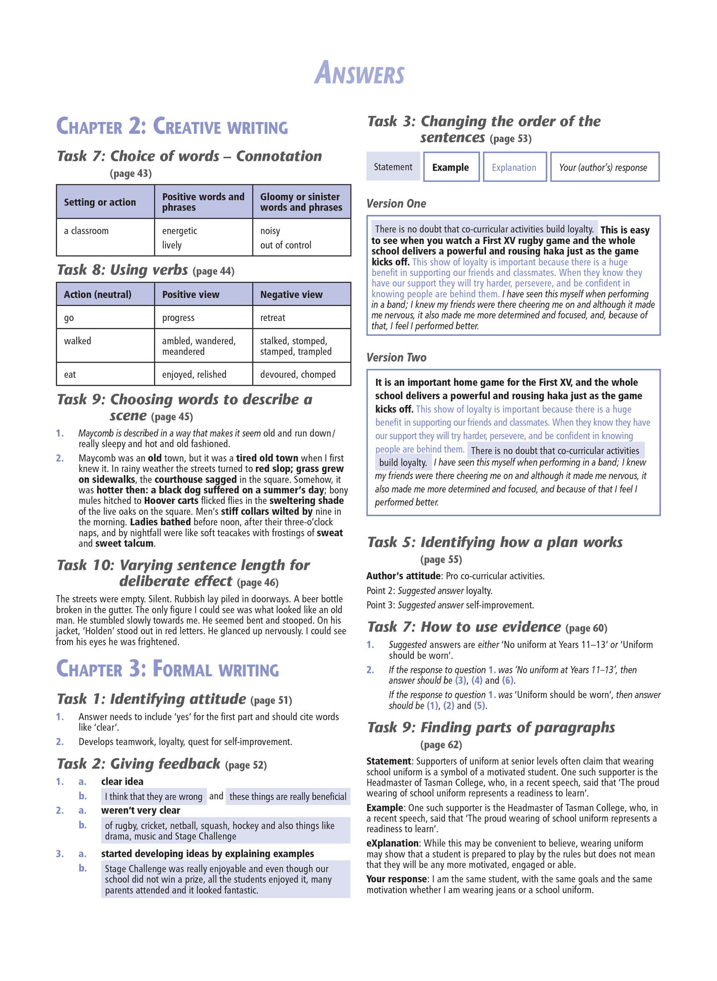 Level 1 English Internals Learning Workbook