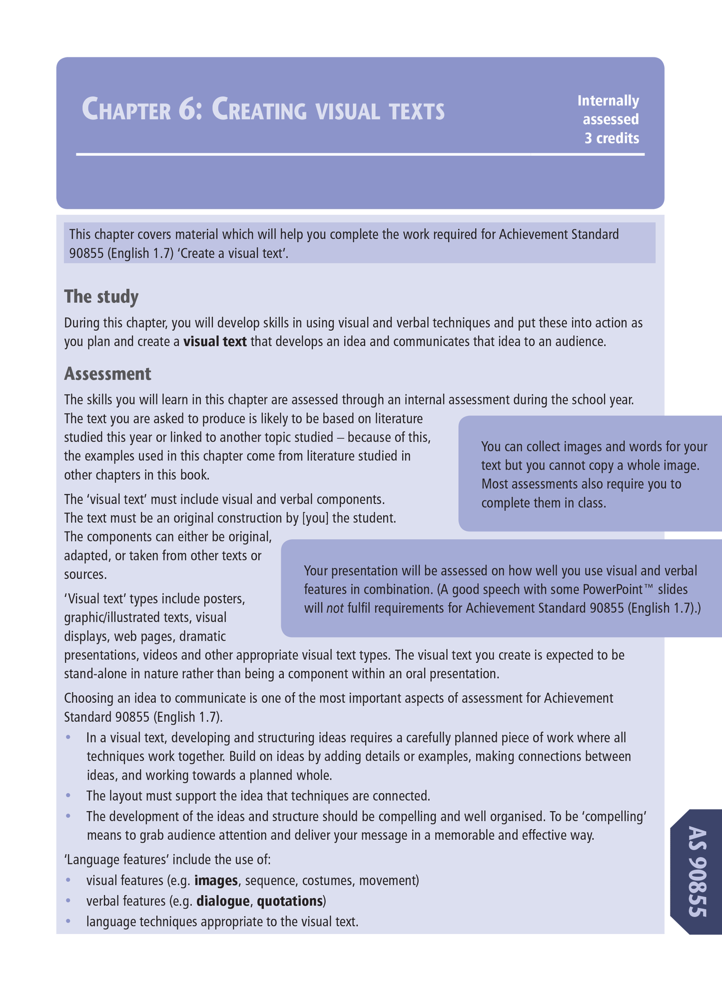 Level 1 English Internals Learning Workbook