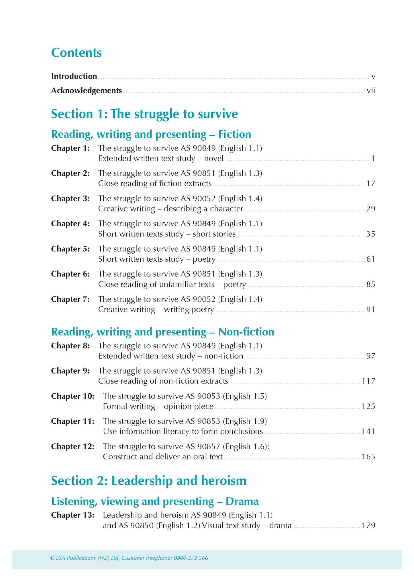 Level 1 English ESA Study Guide