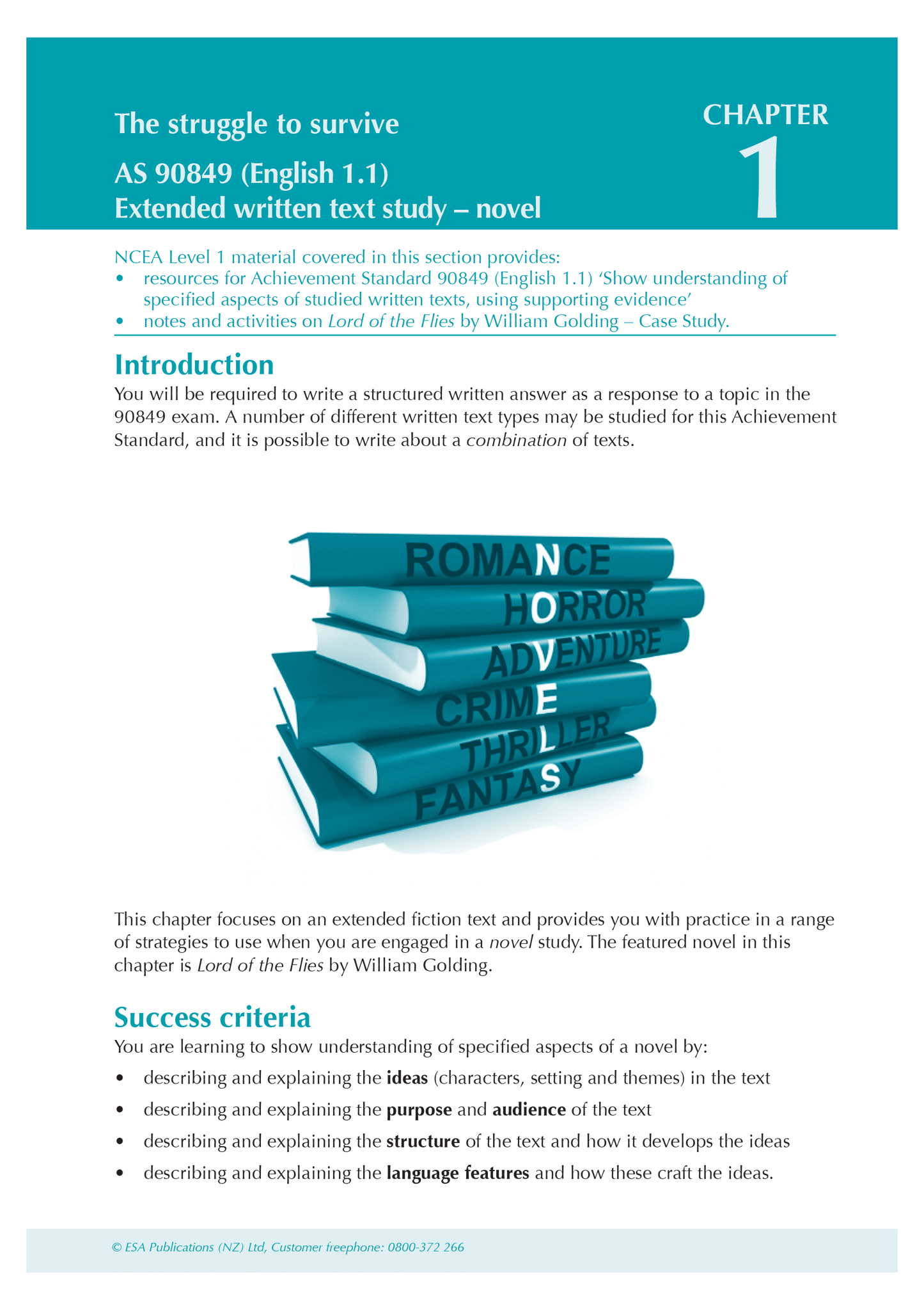 Level 1 English ESA Study Guide