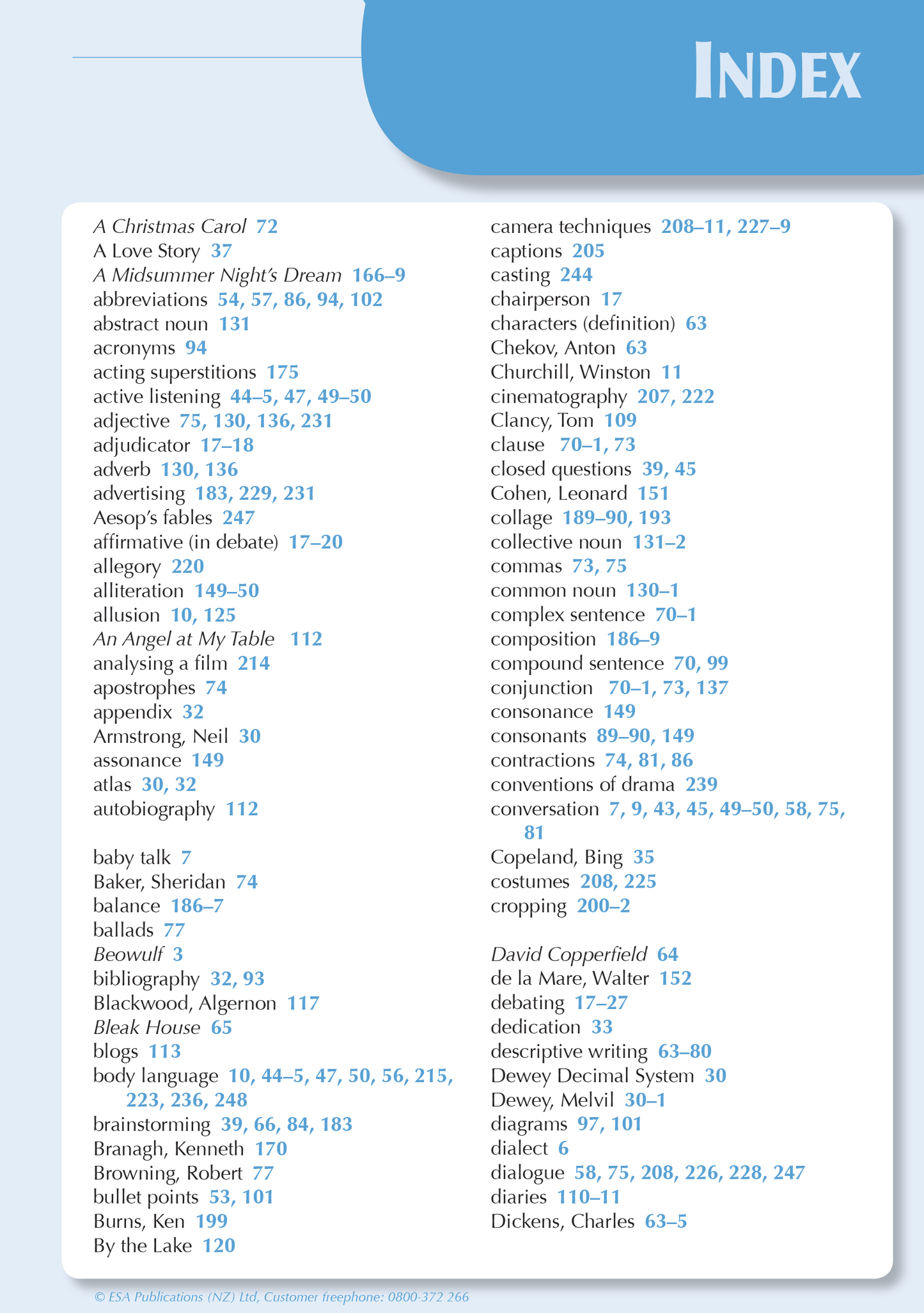 Year 9 English ESA Study Guide