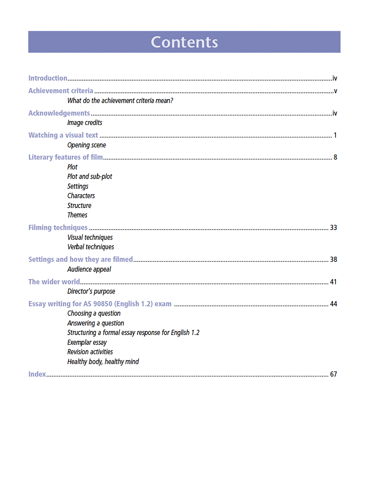 Level 1 Visual Texts 1.2 Learning Workbook