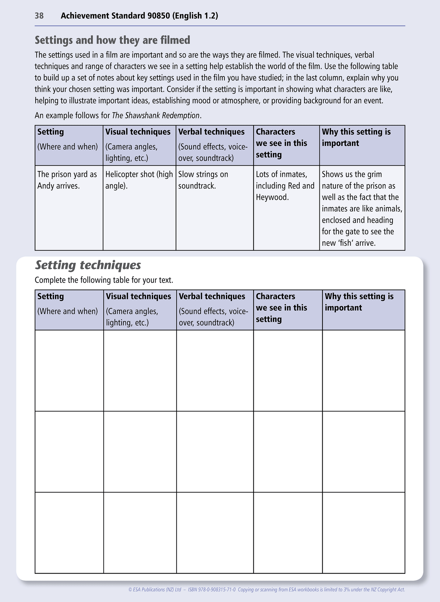 Level 1 Visual Texts 1.2 Learning Workbook