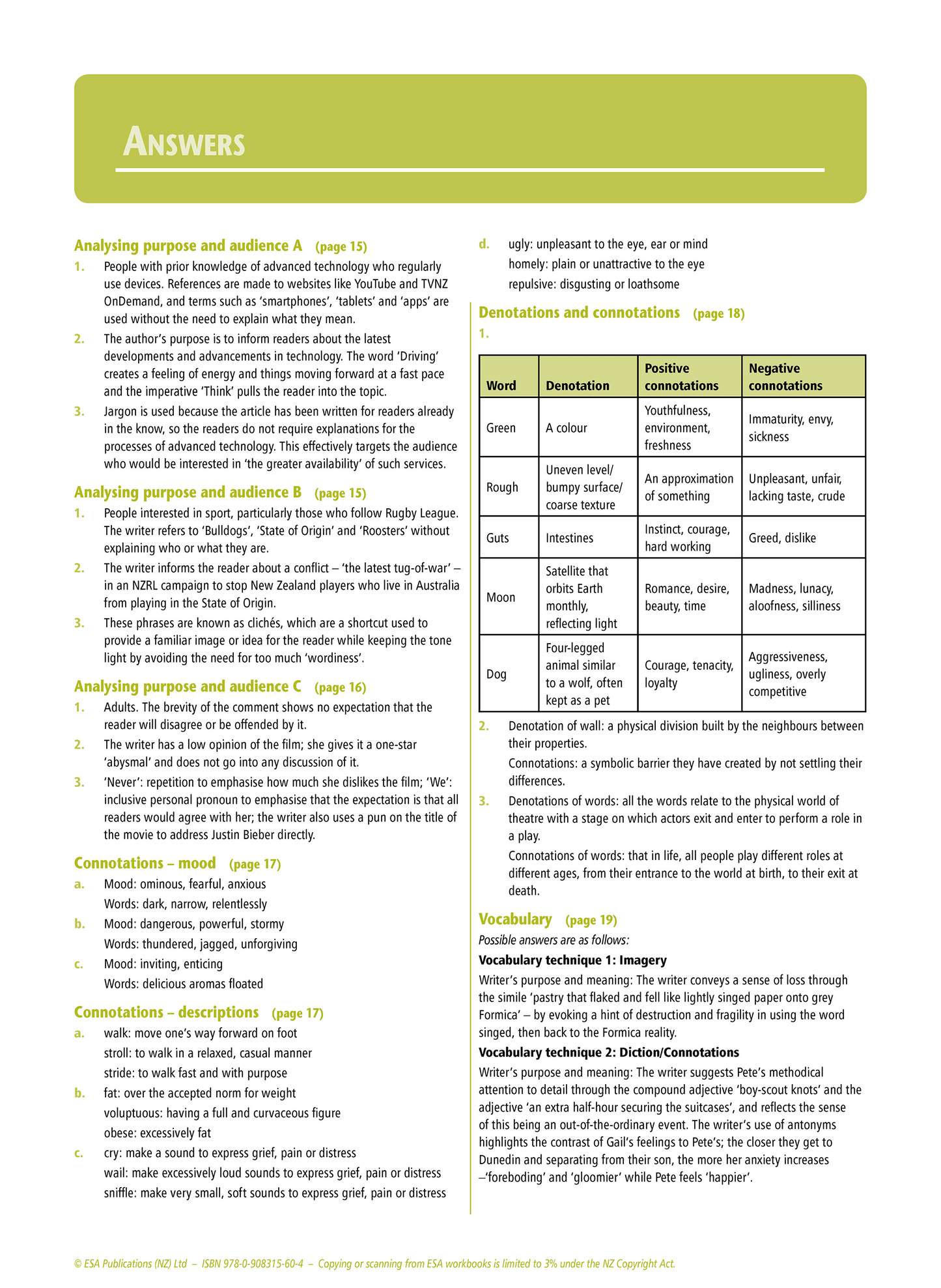 Level 2 Unfamiliar Texts 2.3 Learning Workbook