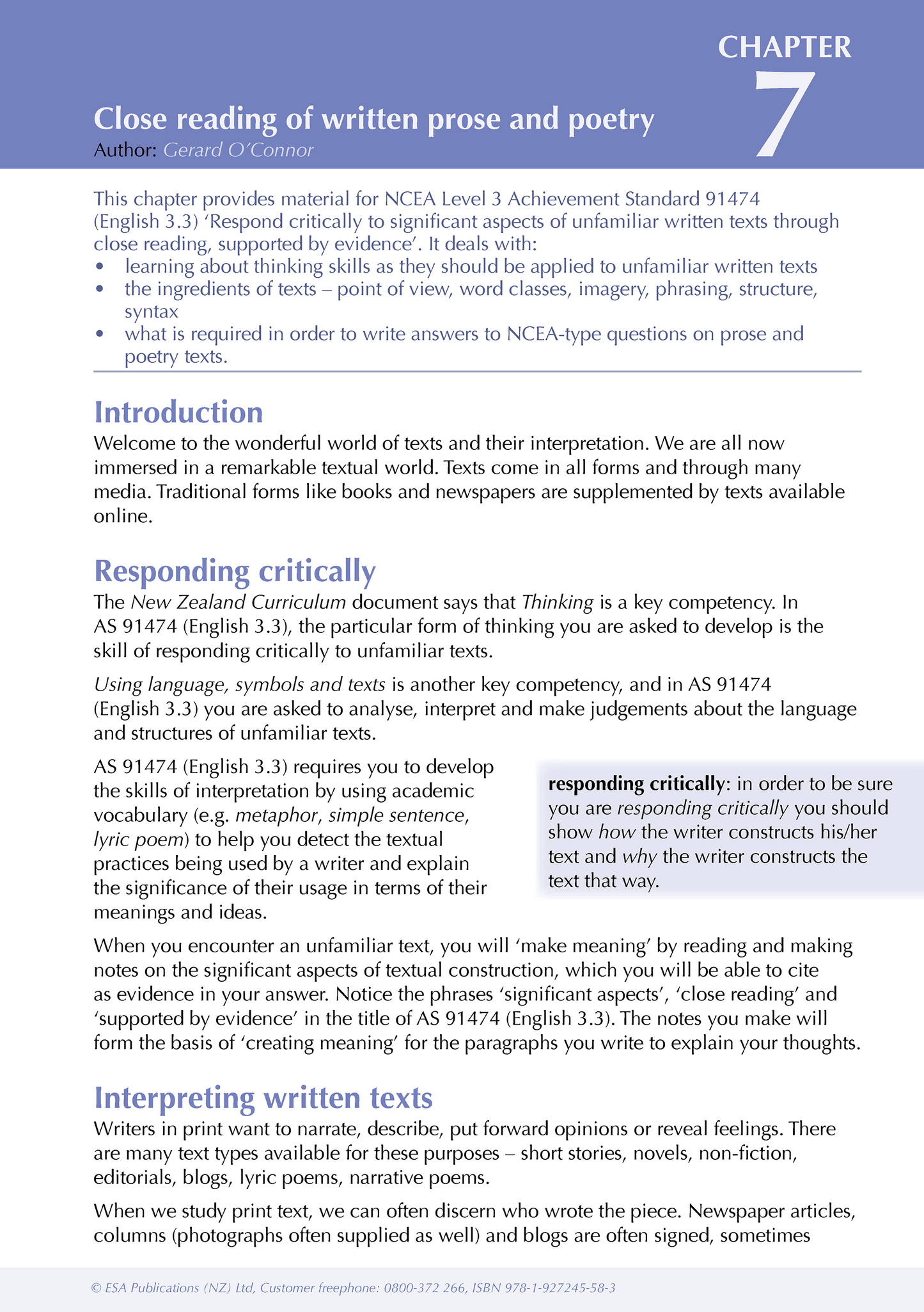 Level 3 English ESA Study Guide