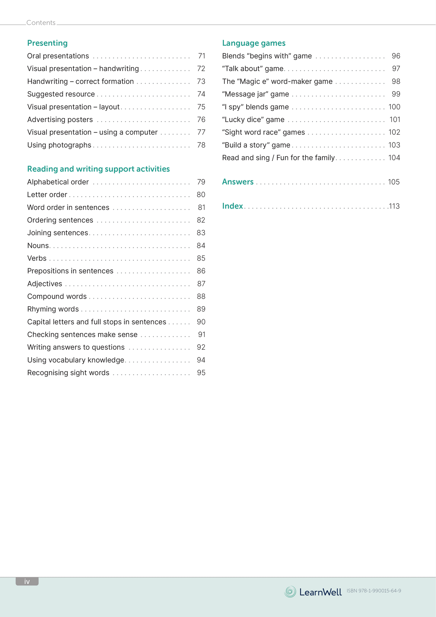 Year 2 English Start Right Workbook