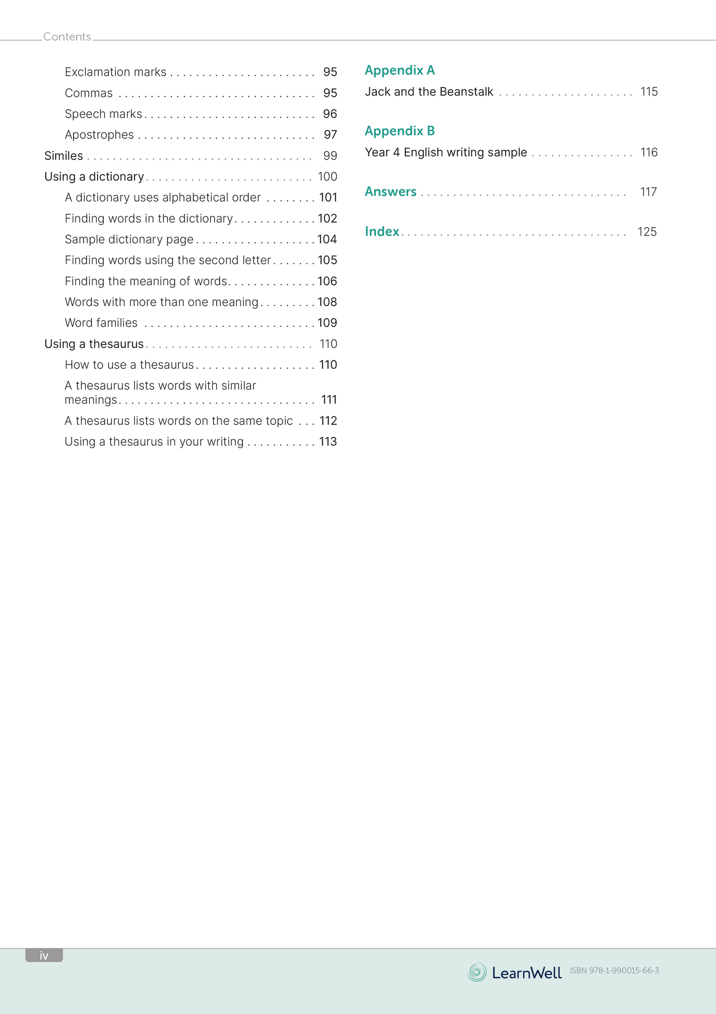 Year 4 English Start Right Workbook