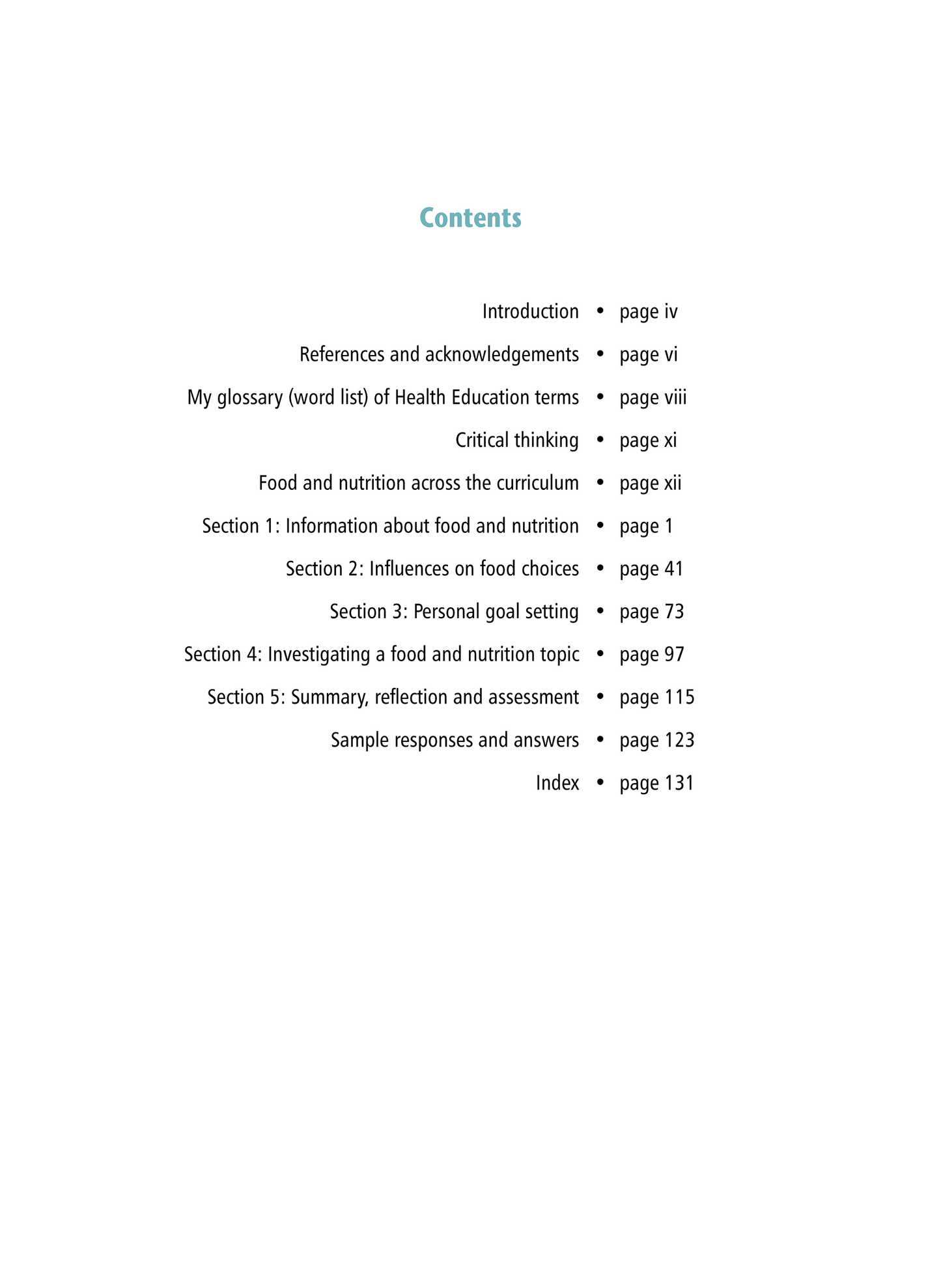 Level 5 Food, Nutrition and Wellbeing Learning Workbook