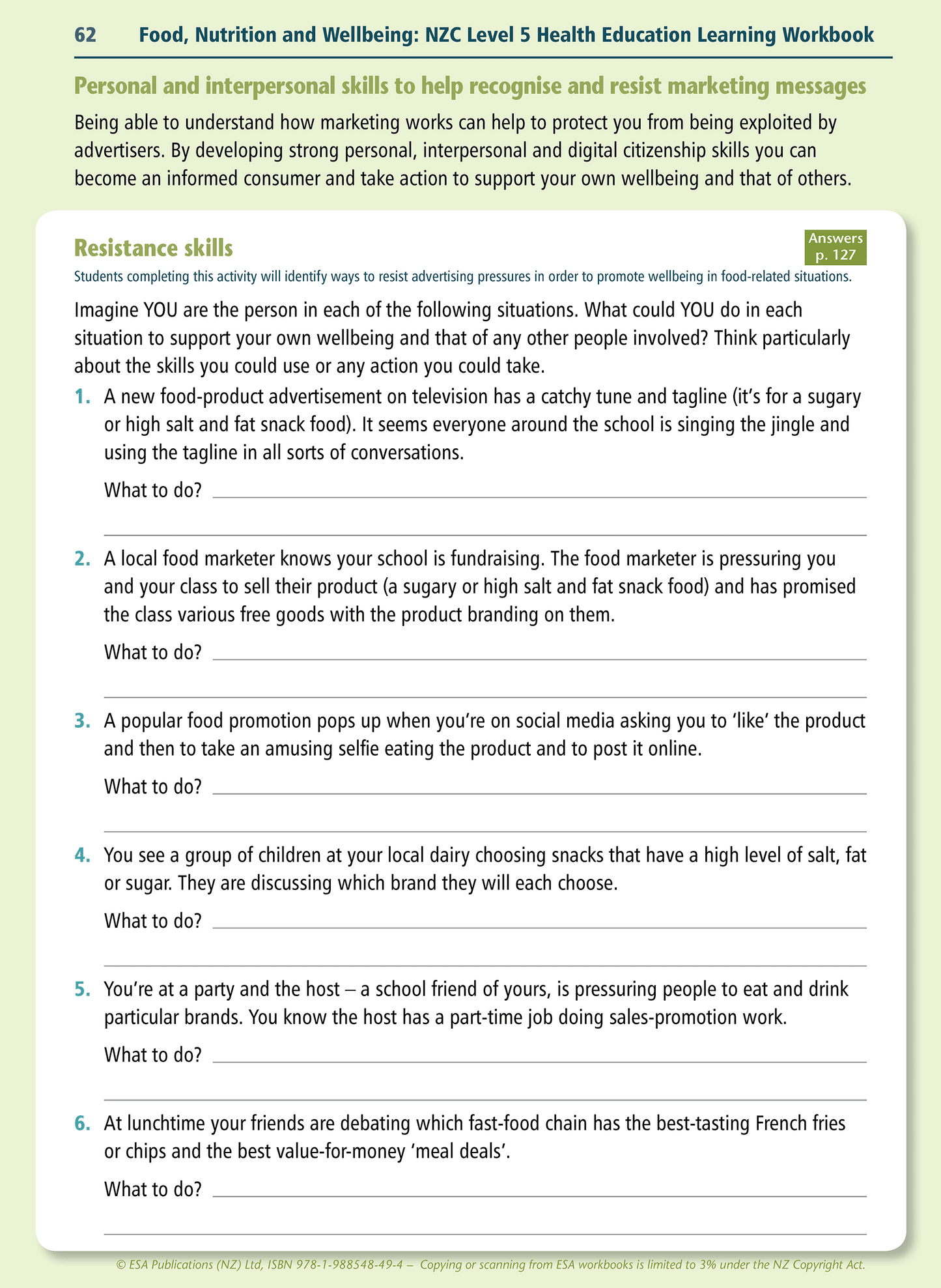 Level 5 Food, Nutrition and Wellbeing Learning Workbook