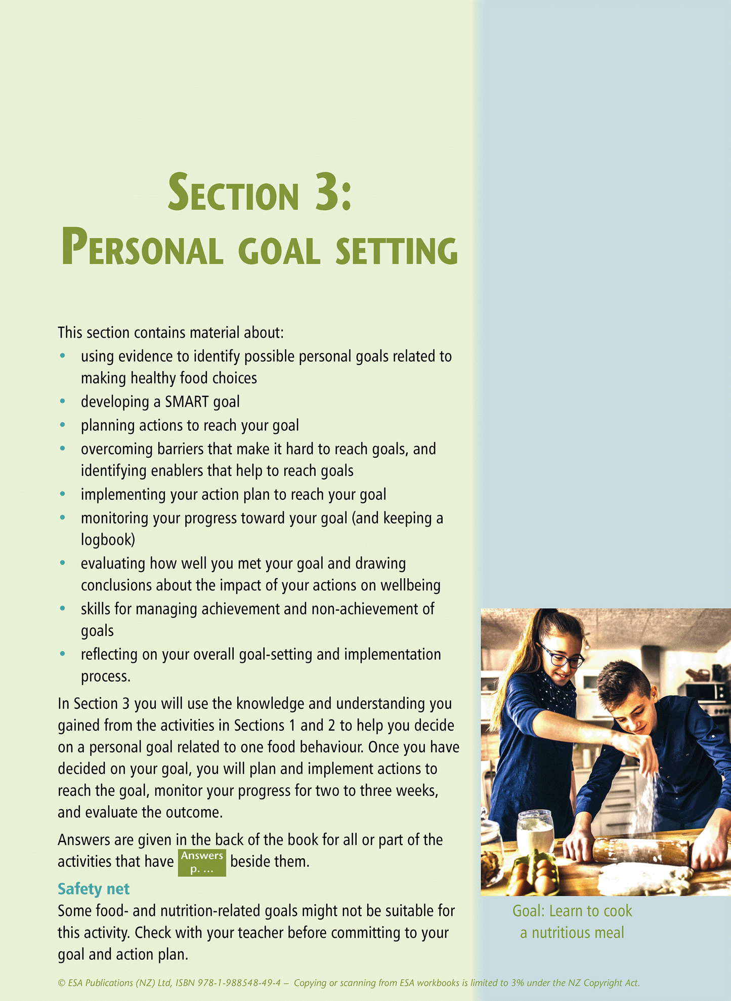 Level 5 Food, Nutrition and Wellbeing Learning Workbook