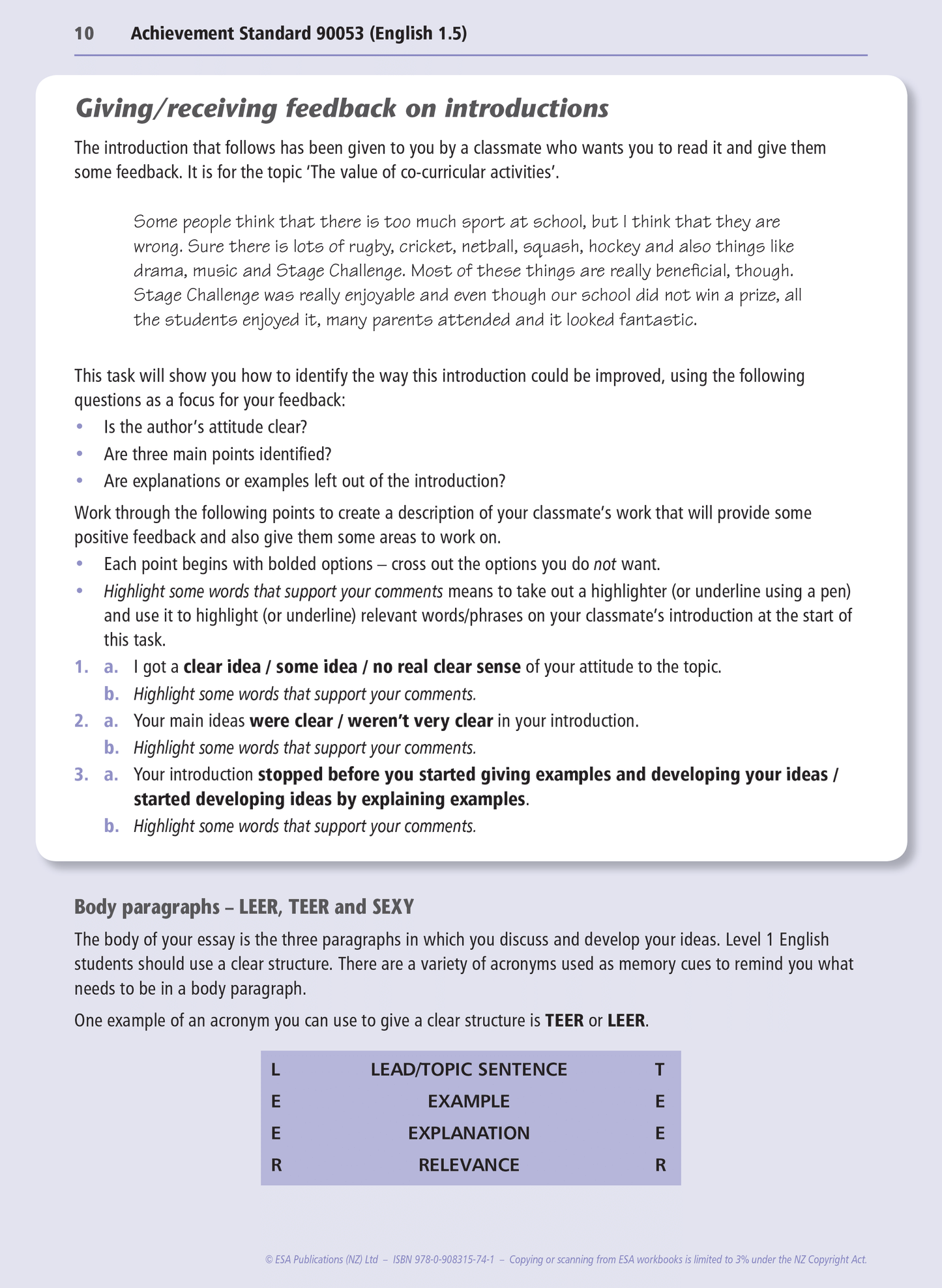 Level 1 Formal Writing 1.5 Learning Workbook - SPECIAL (damaged stock at $5 each)