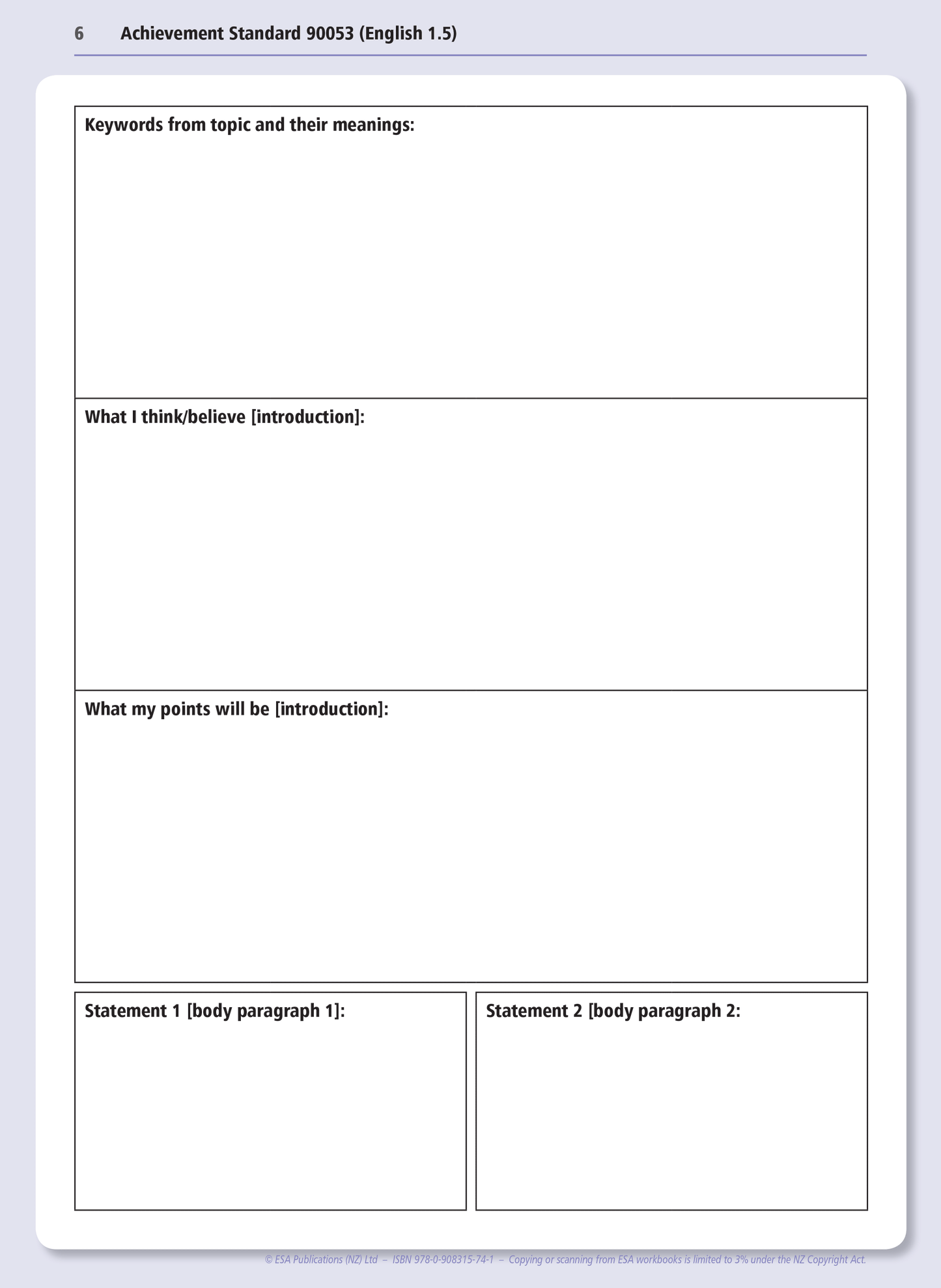 Level 1 Formal Writing 1.5 Learning Workbook - SPECIAL (damaged stock at $5 each)